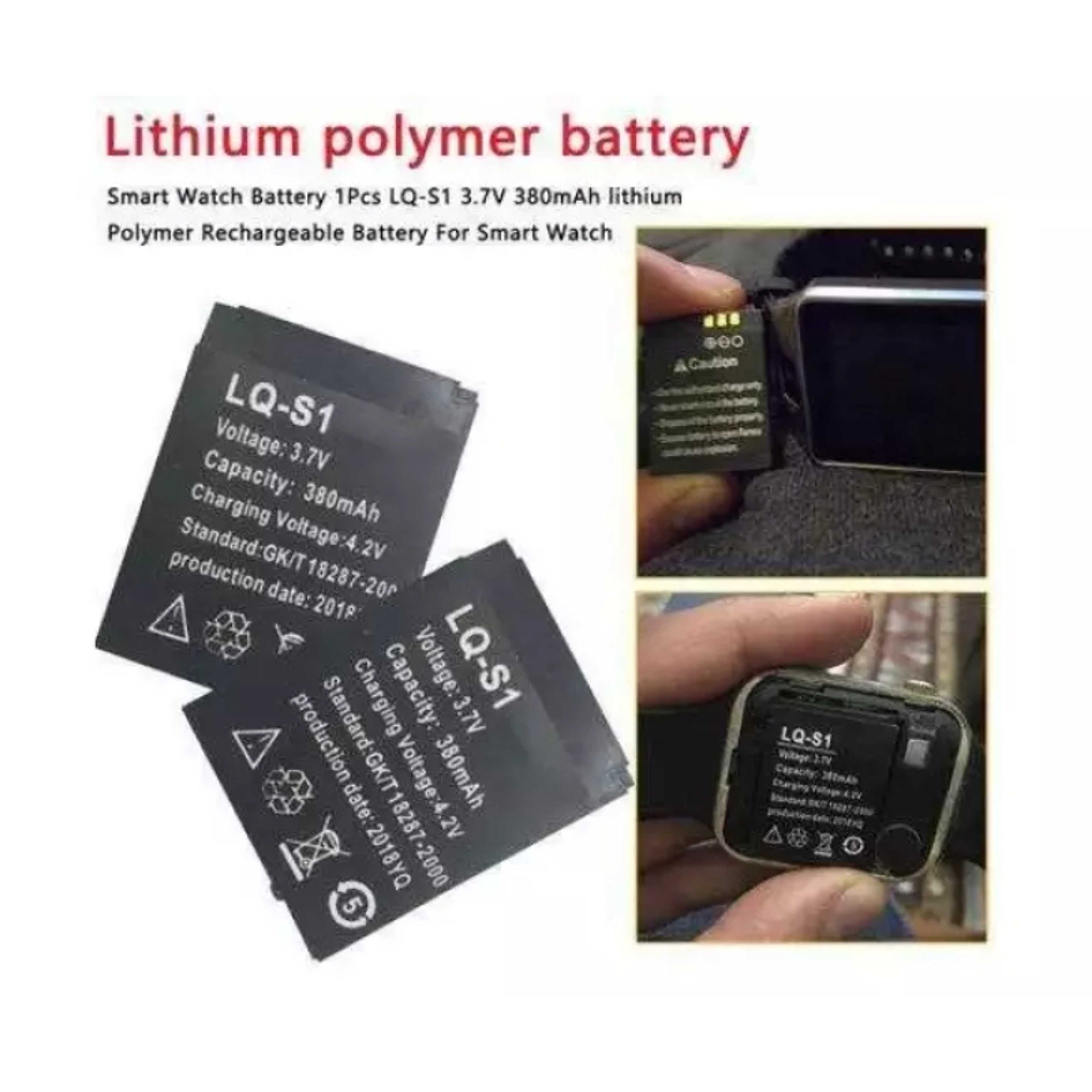 LQ-S1 Smart watch Battery with complete 380 mah Capacity  4.