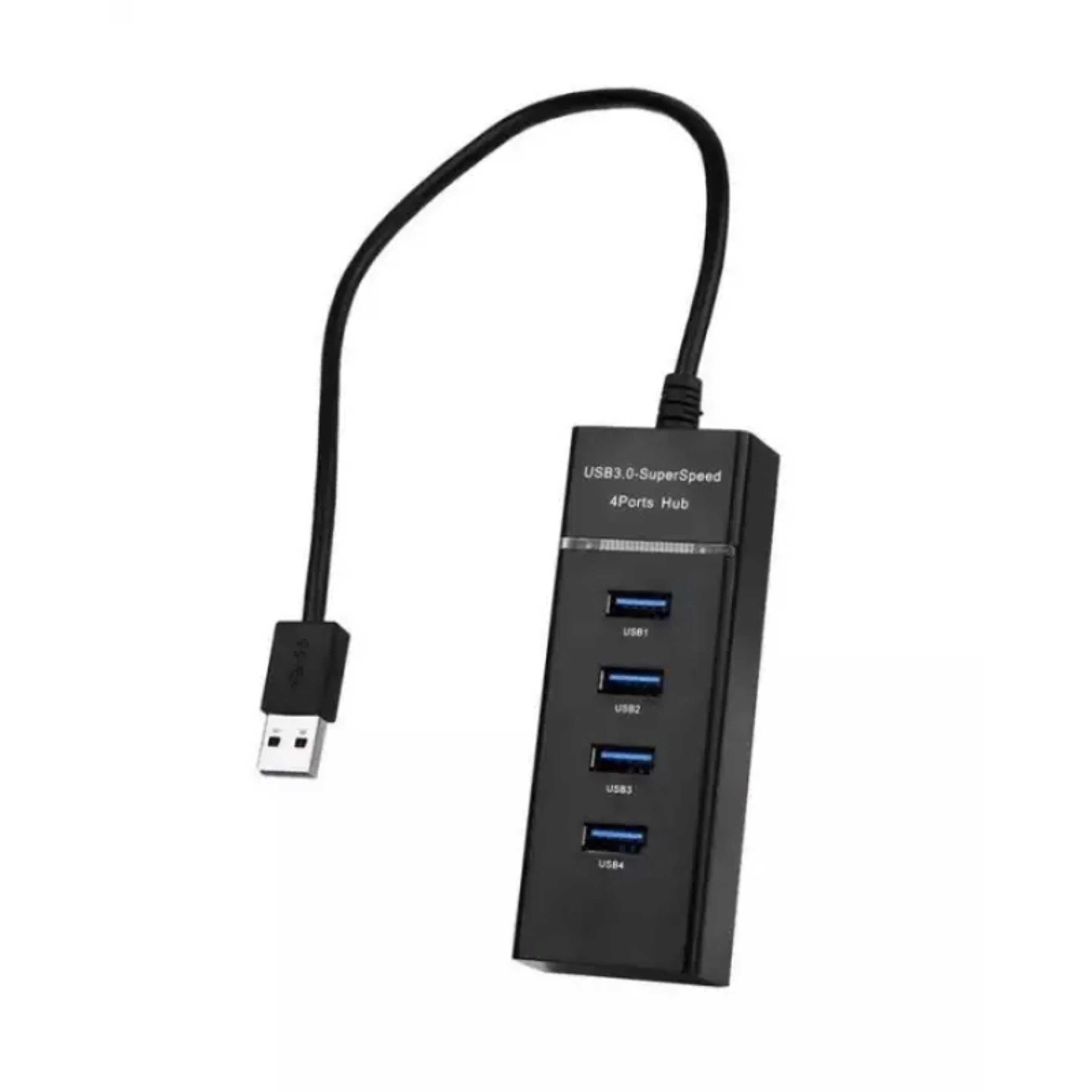 4 Port USB 3.0 HUB - Black