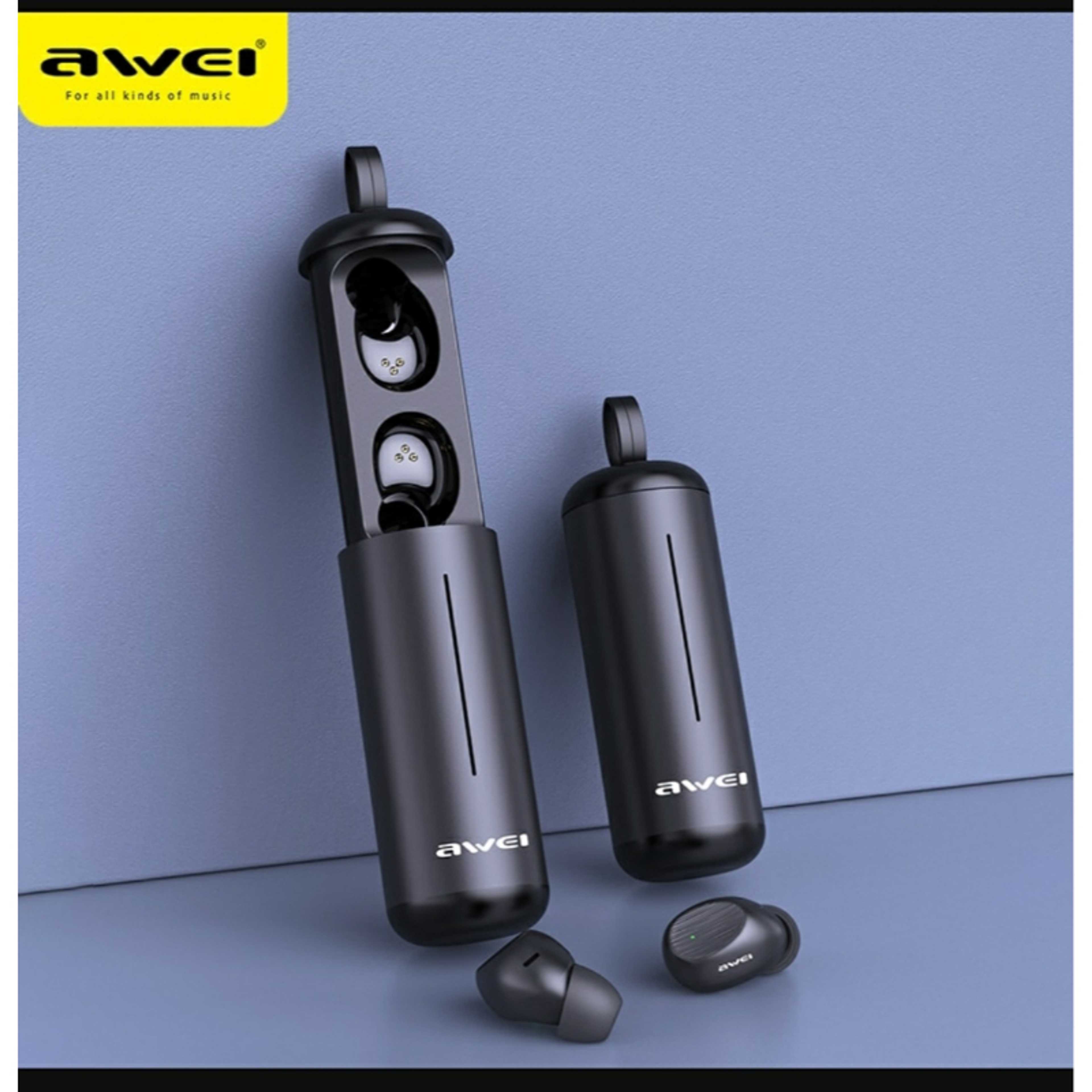 Earbuds Bluetooth V5.0 Sports Stereo Earphones Headset Built-in Mic With Charging Case – Black - Product Main Image
