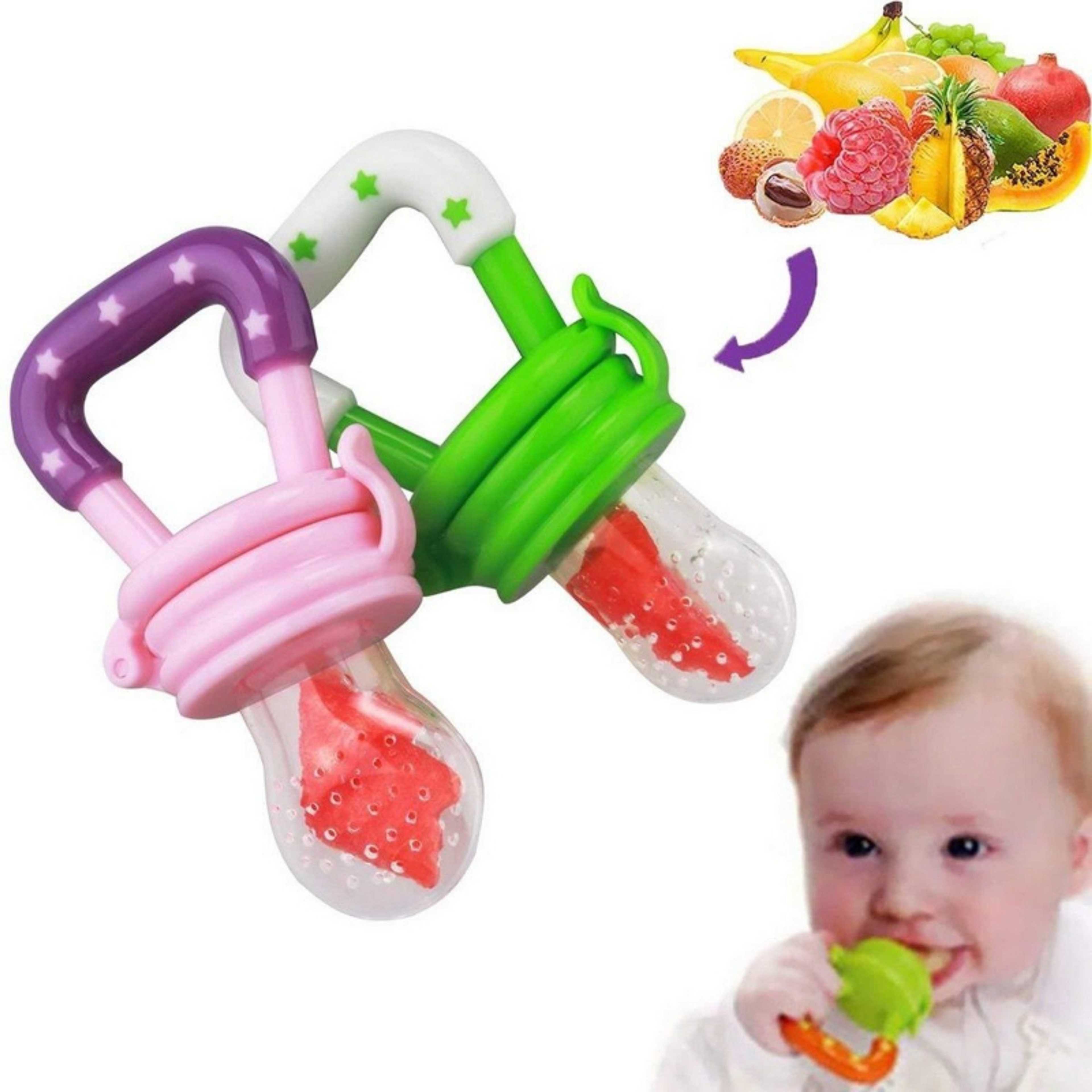 Baby pacifier/ pecifier/ Pacifier/Fresh Fruit Food Baby , Feeding Safe Fruit Feeder, Baby Teether - Product Main Image