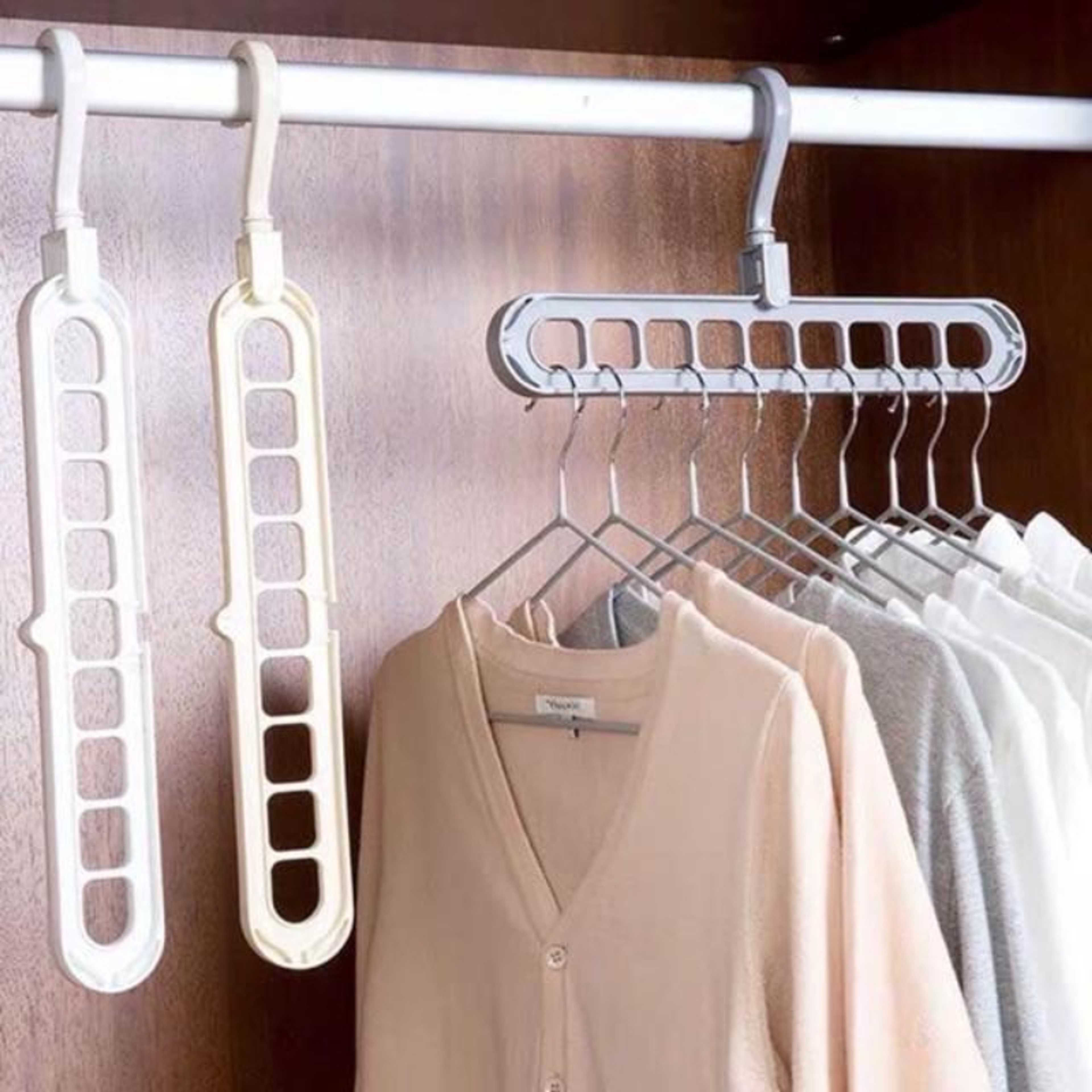 Super Magic Changeable Clothes Pluto Plastic Hanger Space Saving Saver Wonder Closet Organizer