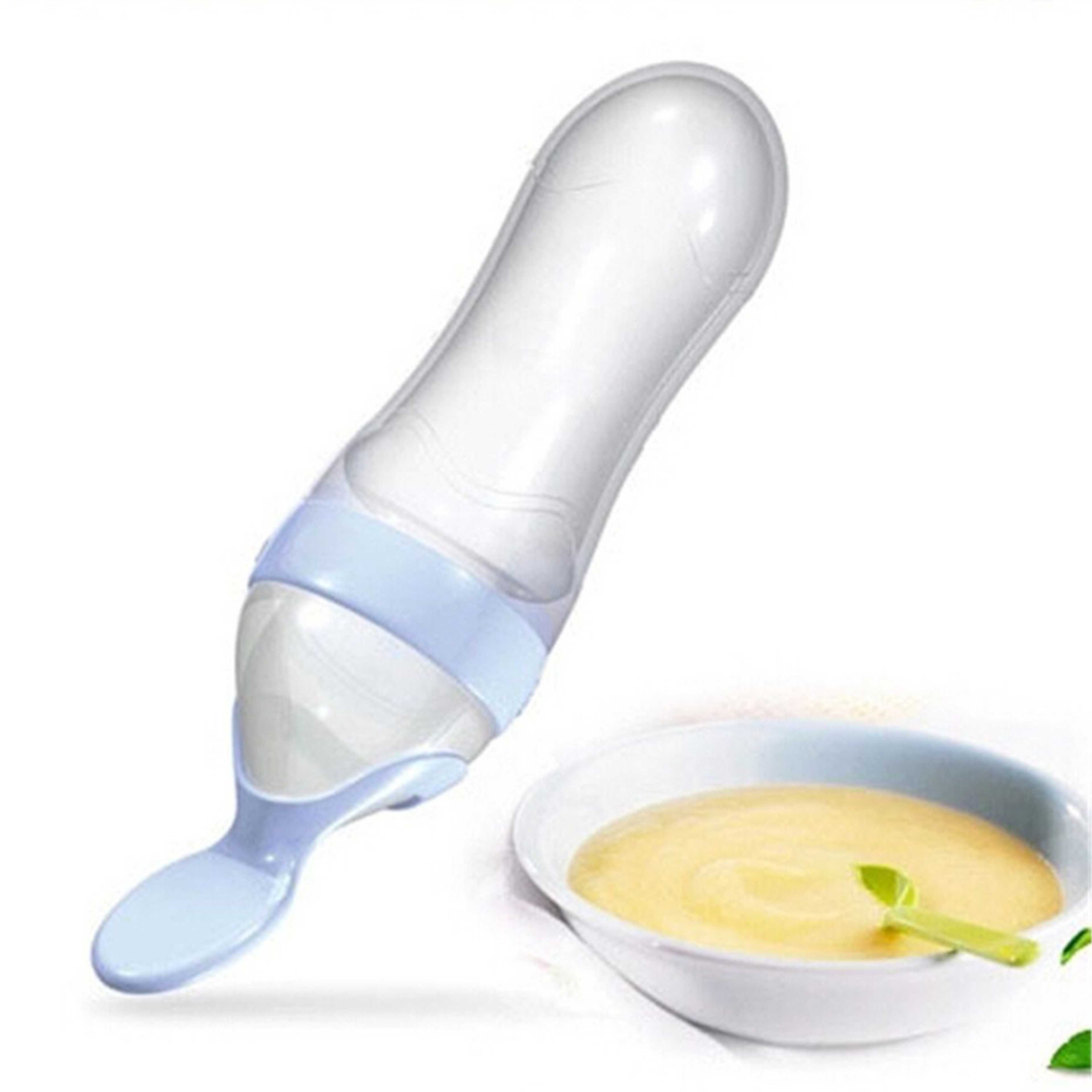 Silicon Spoon Feeder Bottles For Babies - Product Main Image