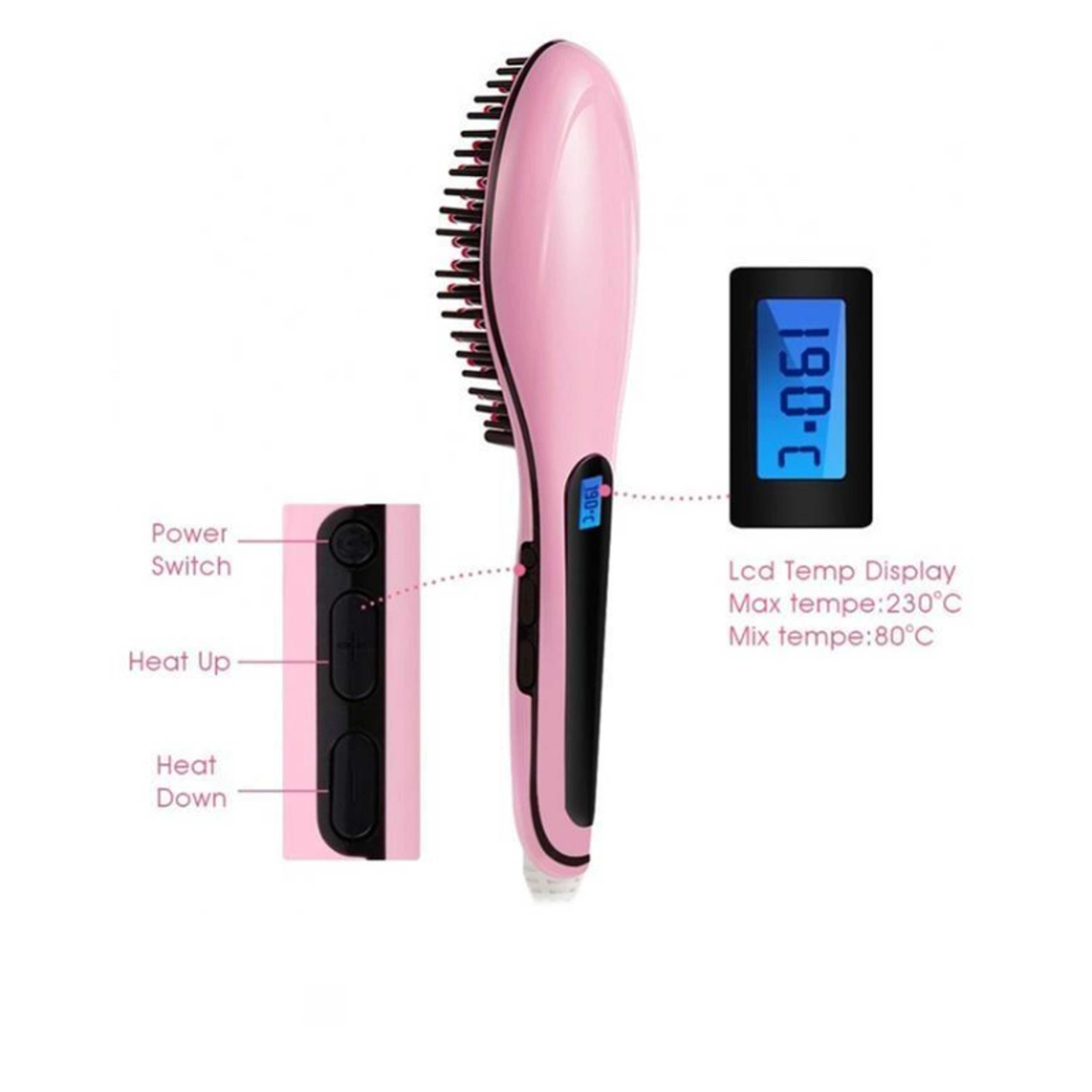 Hqt906 - Digital Hair Straightner+ 5 In 1 Massagar - Product Main Image