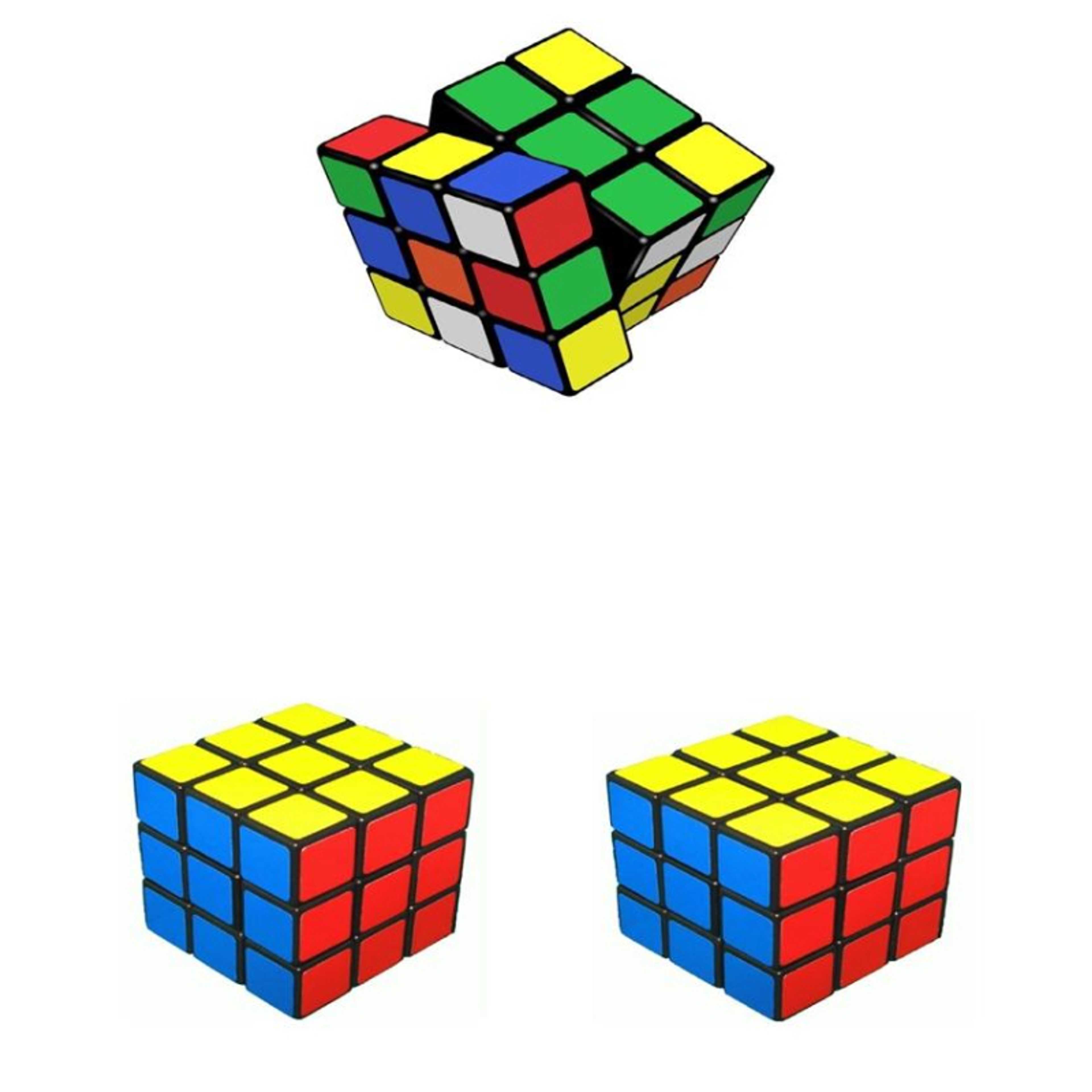 Pack Of 2 - Rubik Magic Cube - Multicolor
