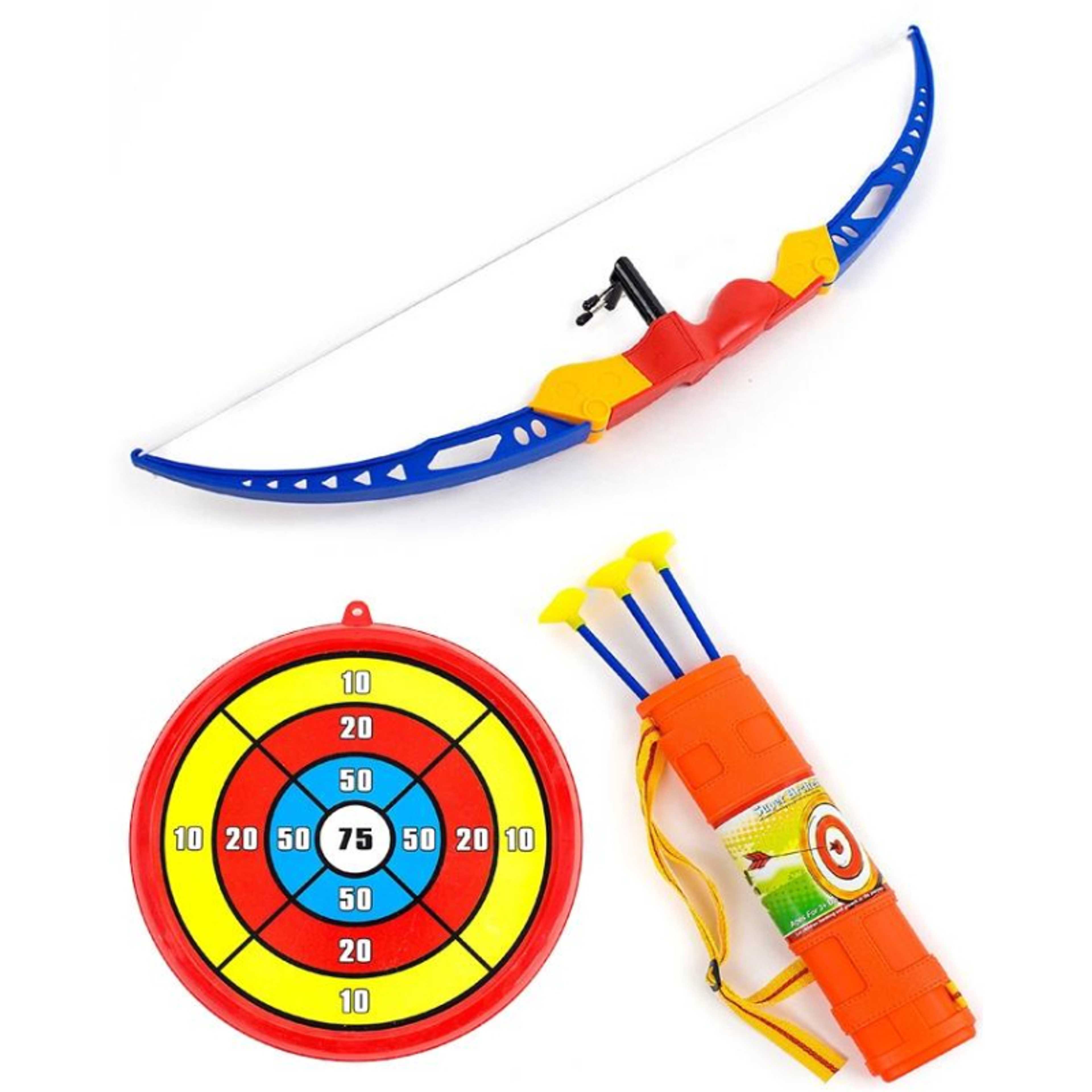 RUBIAN Kids Archery Bow and Arrow Toy Set with Target