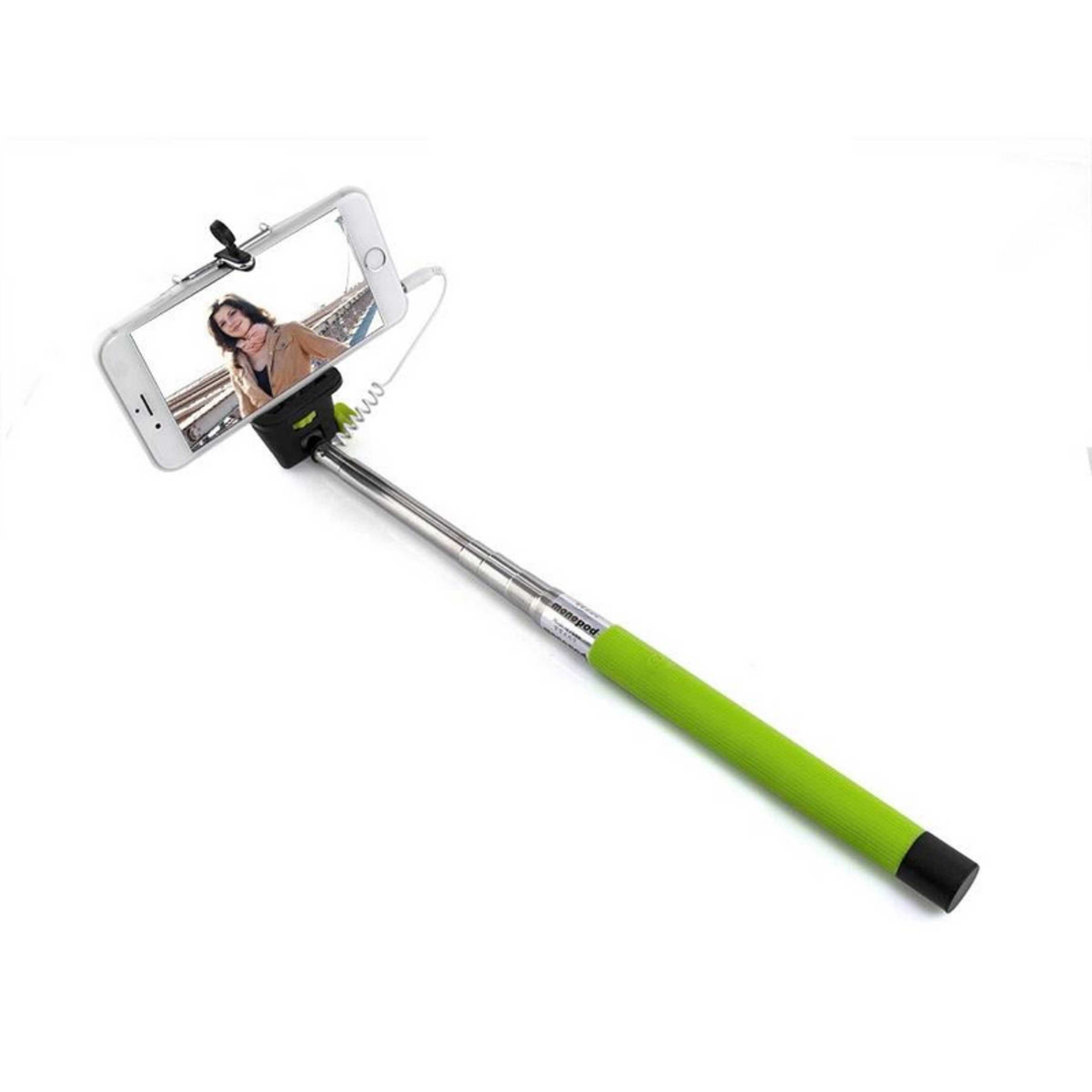 Wired Selfie Stick To Capture Perfect Selfies - Multicolour