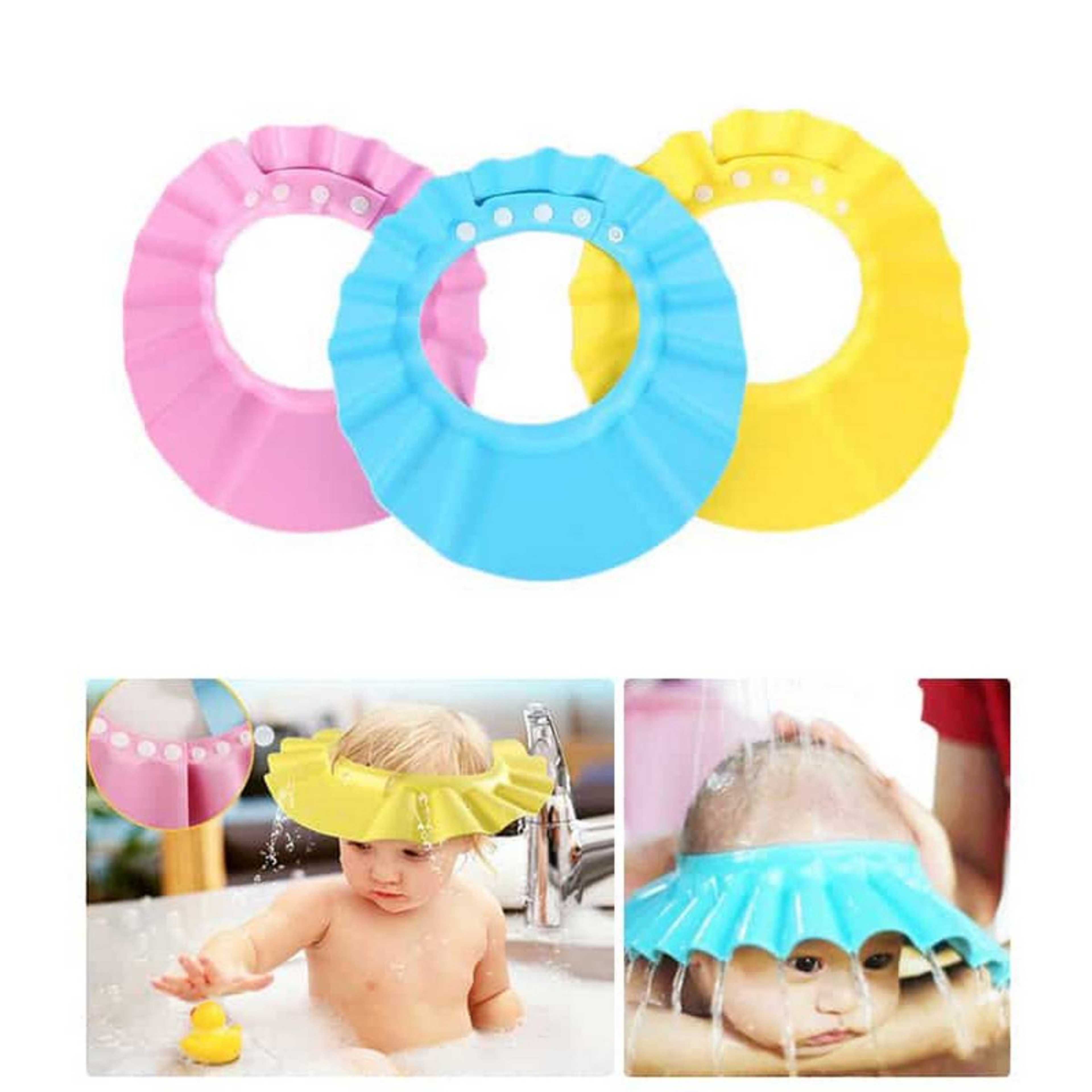 Baby Shampoo Waterproof Shield Shower Bath Kids Child Care Adjustable Soft Hat Cap Wash Hair Ear Protection Eye Children Infant