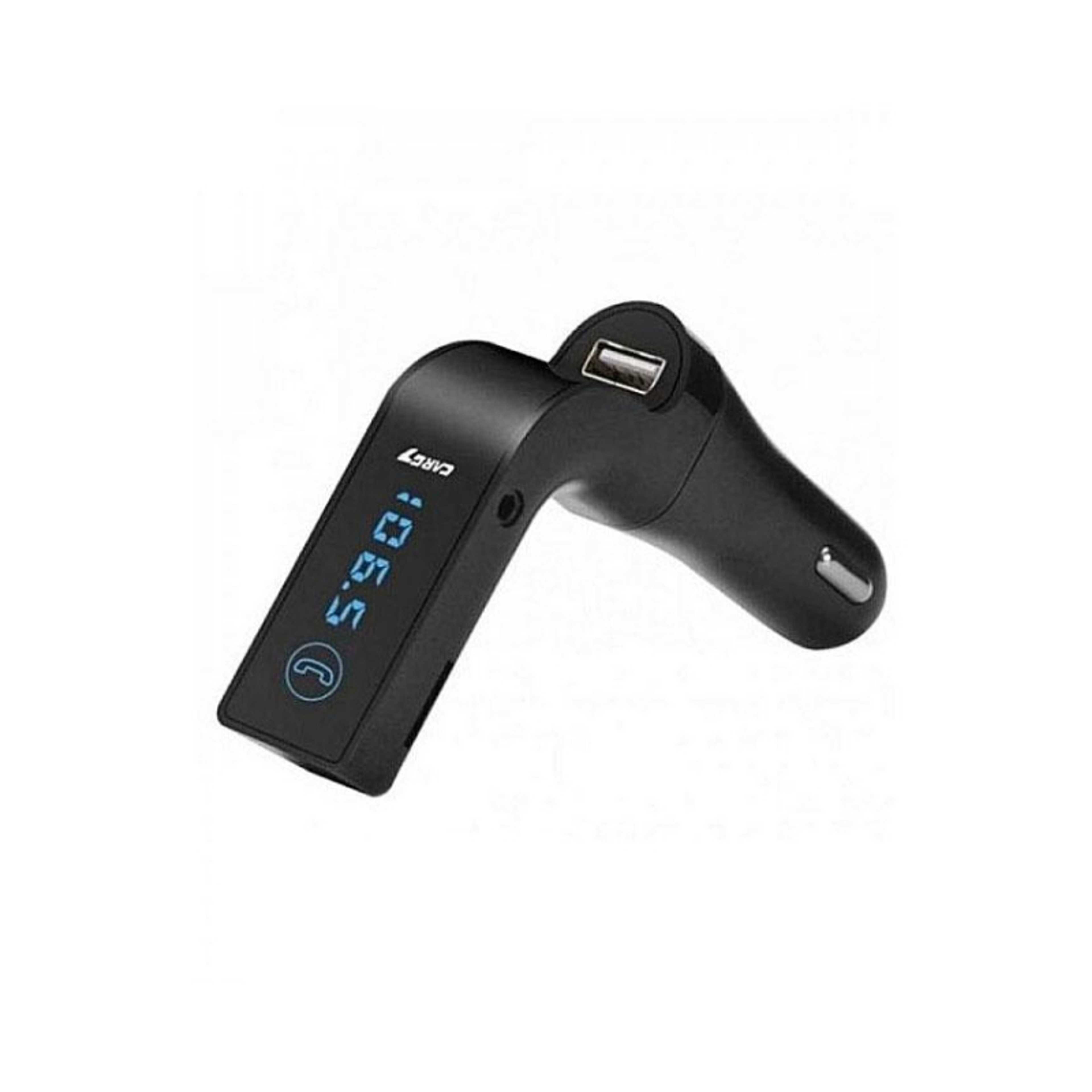 Rubian RB G7 Car Travel Charger with Fm Modulator - Black