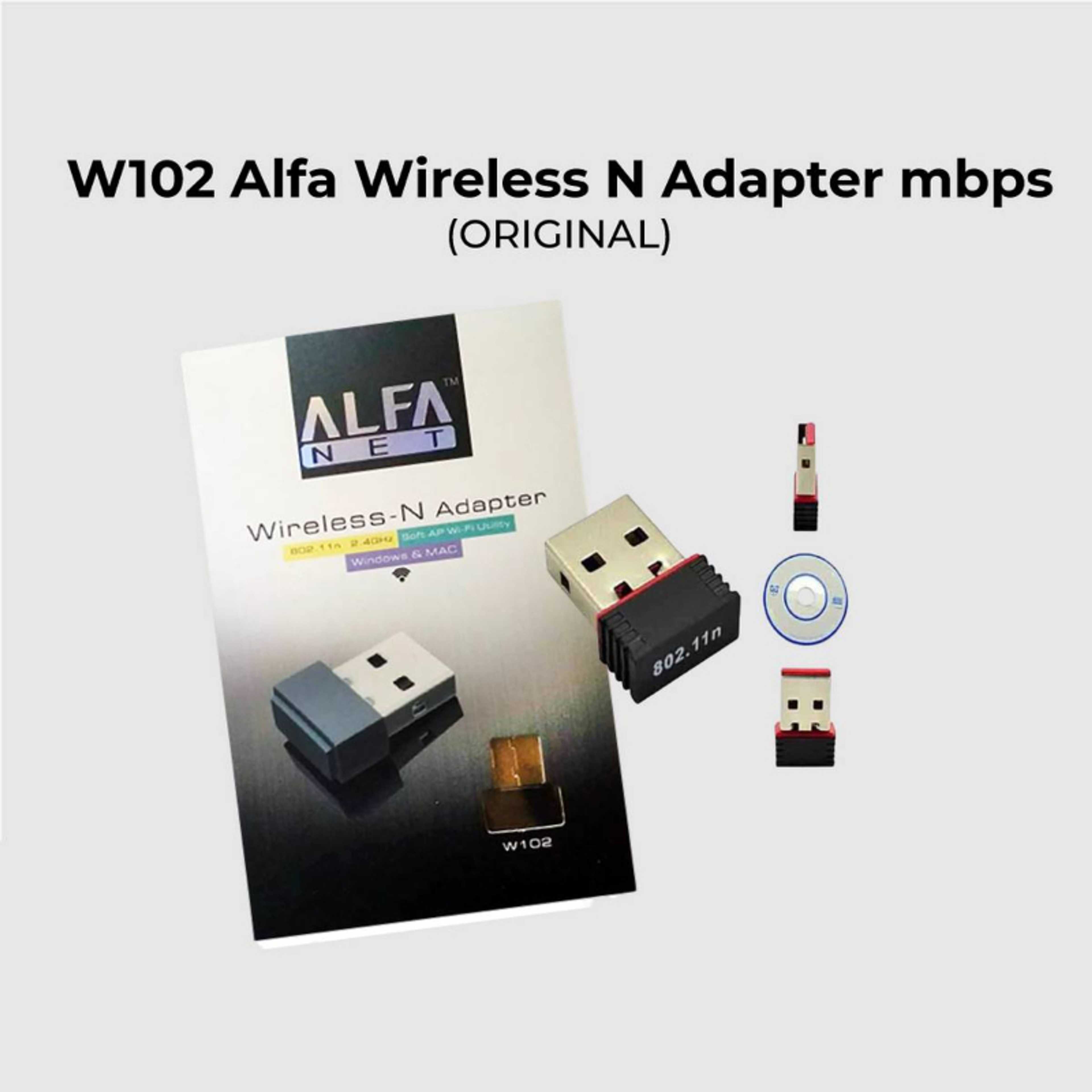 Alpha Wireless N Adapter Wifi USB Dongle Original