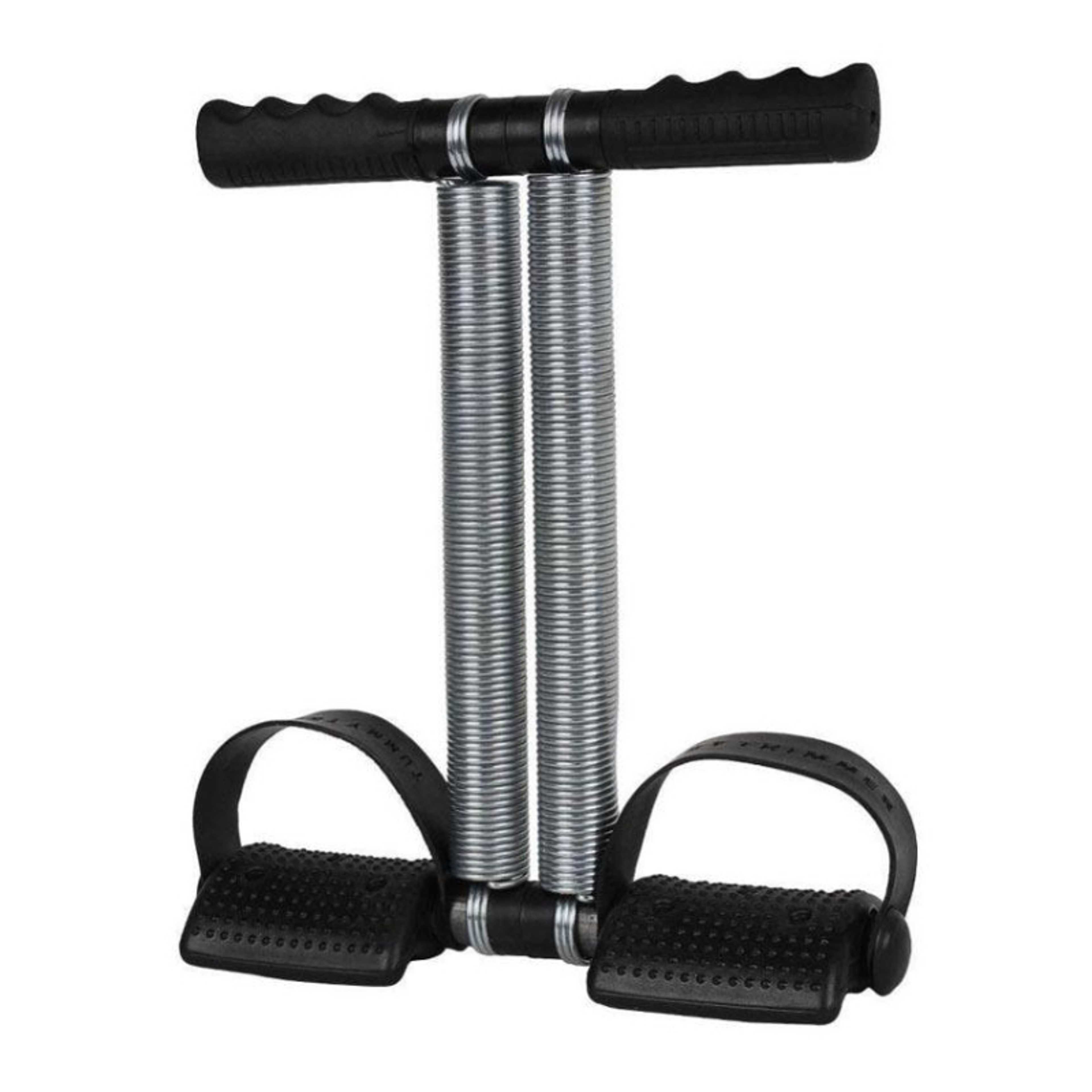 Double Spring Tummy Trimmer - Black Silver