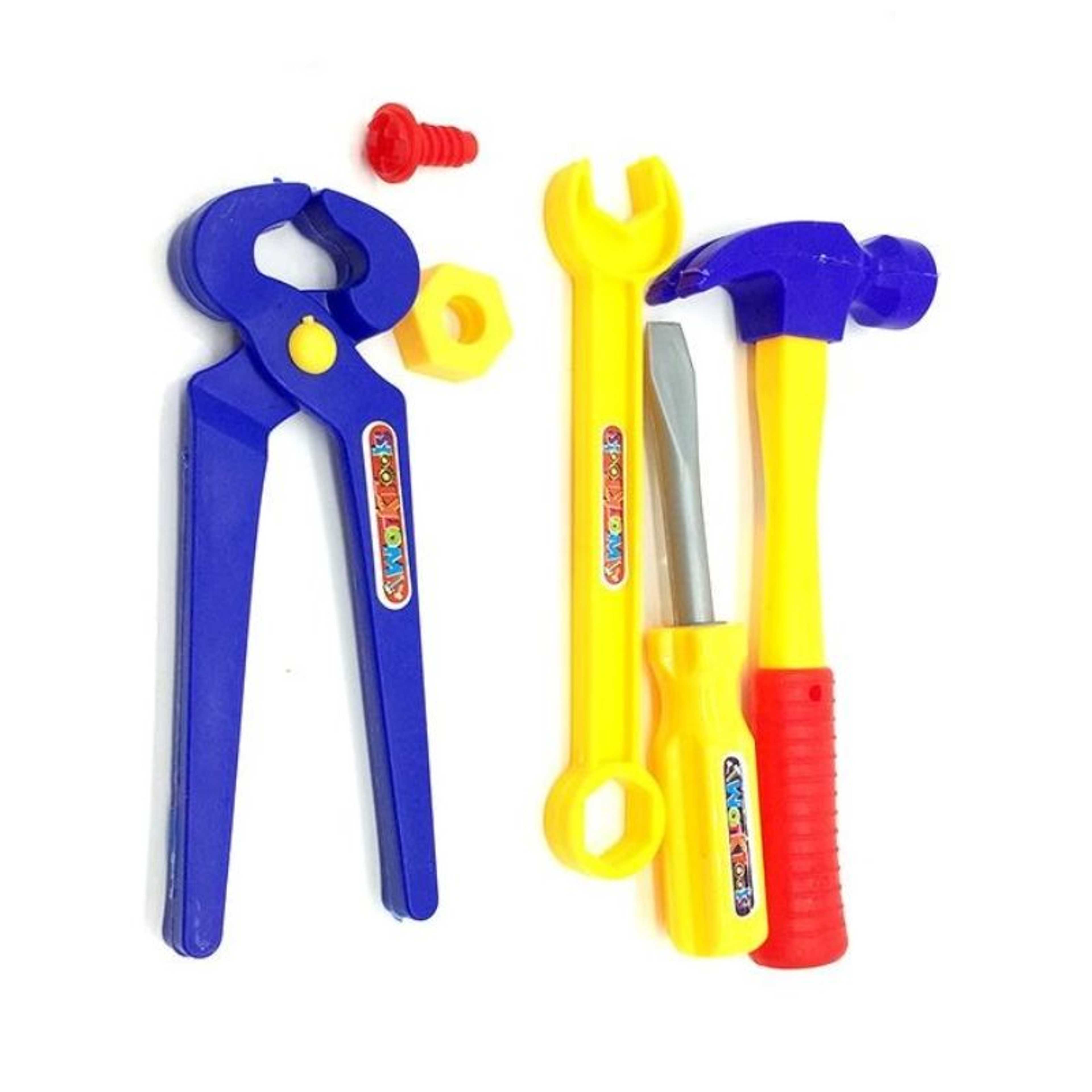 6 Piece's High Quality Kids Plastic Tools Set, Plastic Electric Tools For Kids