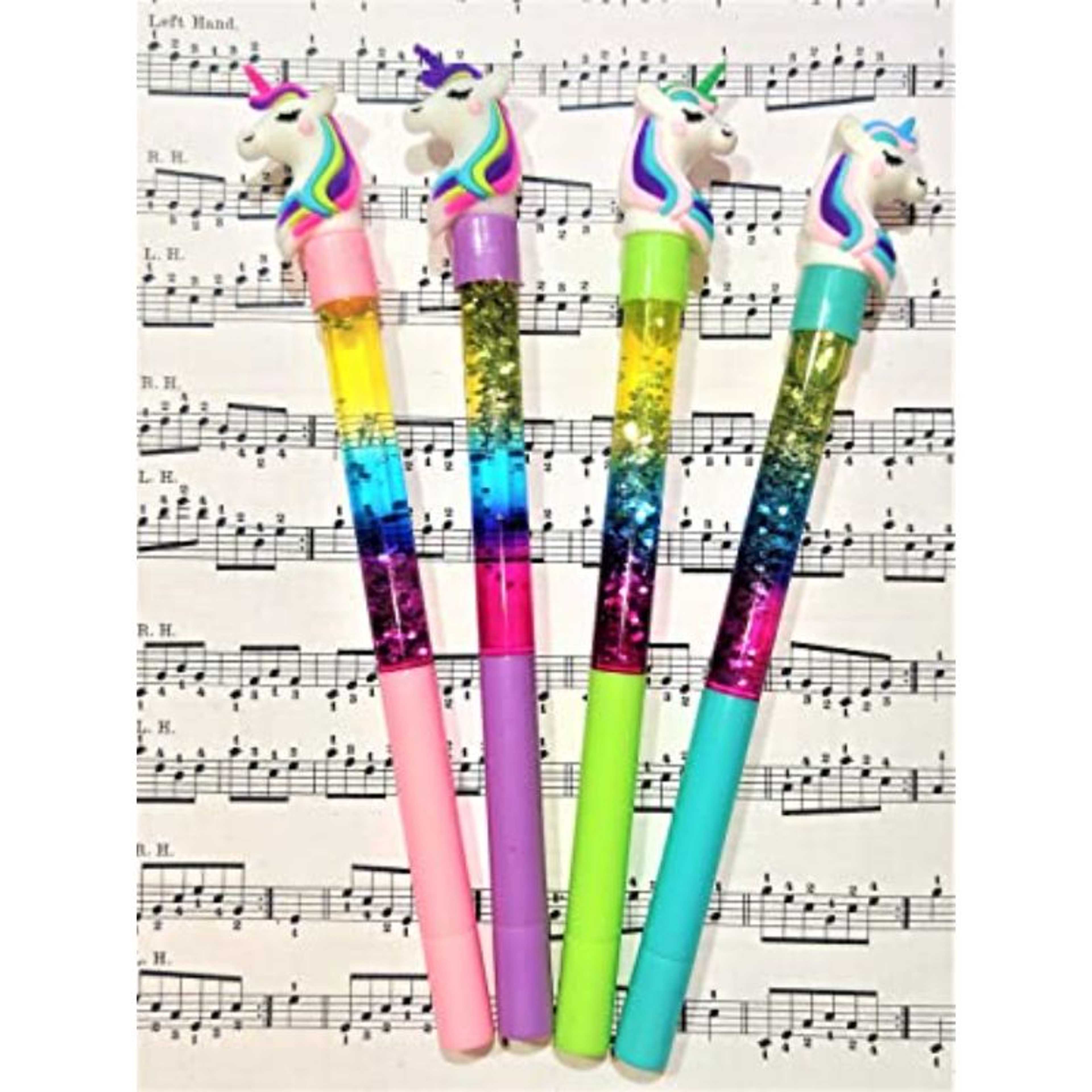 Pack of 4 - Unicorn Glitter Gel Pen For Kids