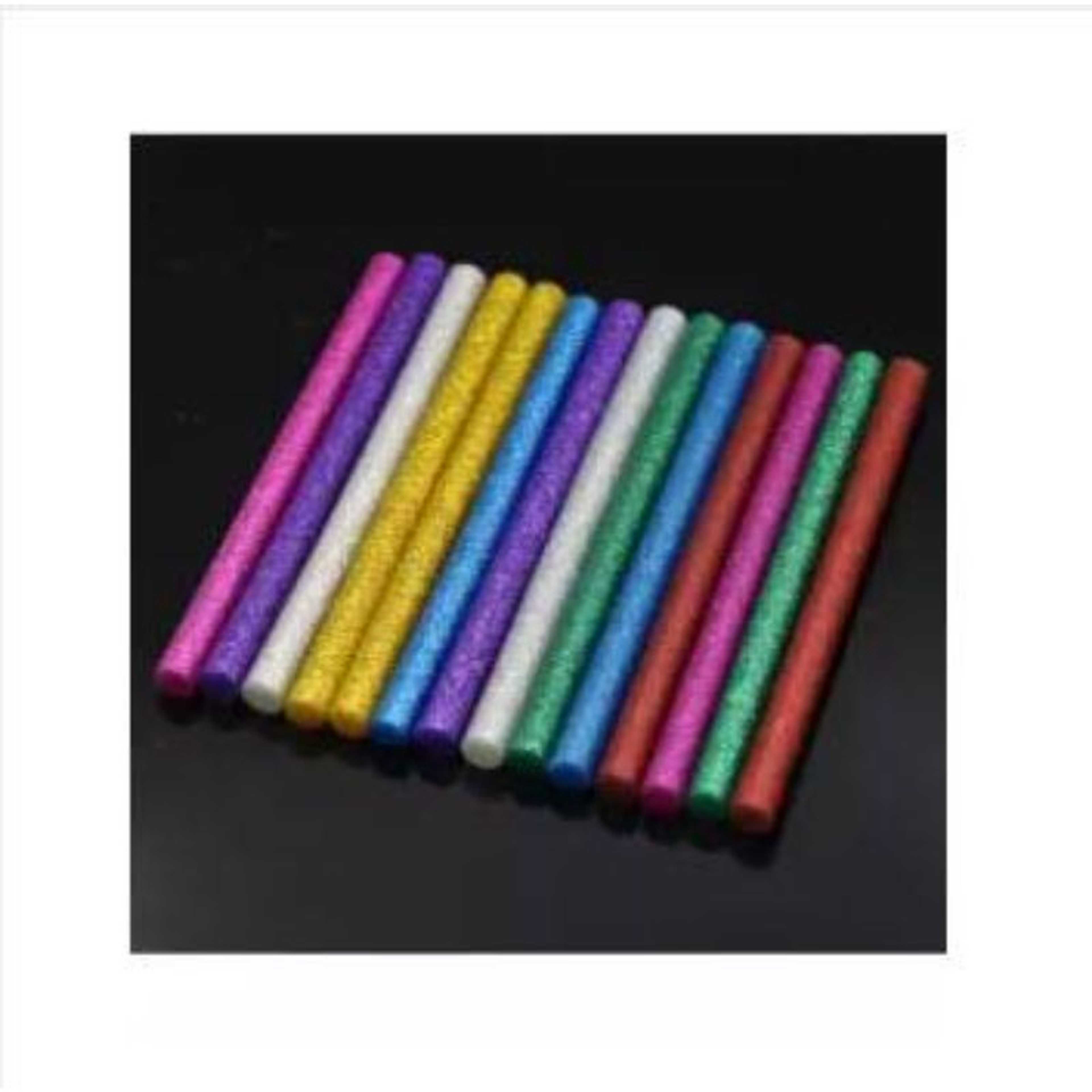 Pack of 12 - Glitter Adhesive Glue Sticks for Hobby Crafting Woodworking