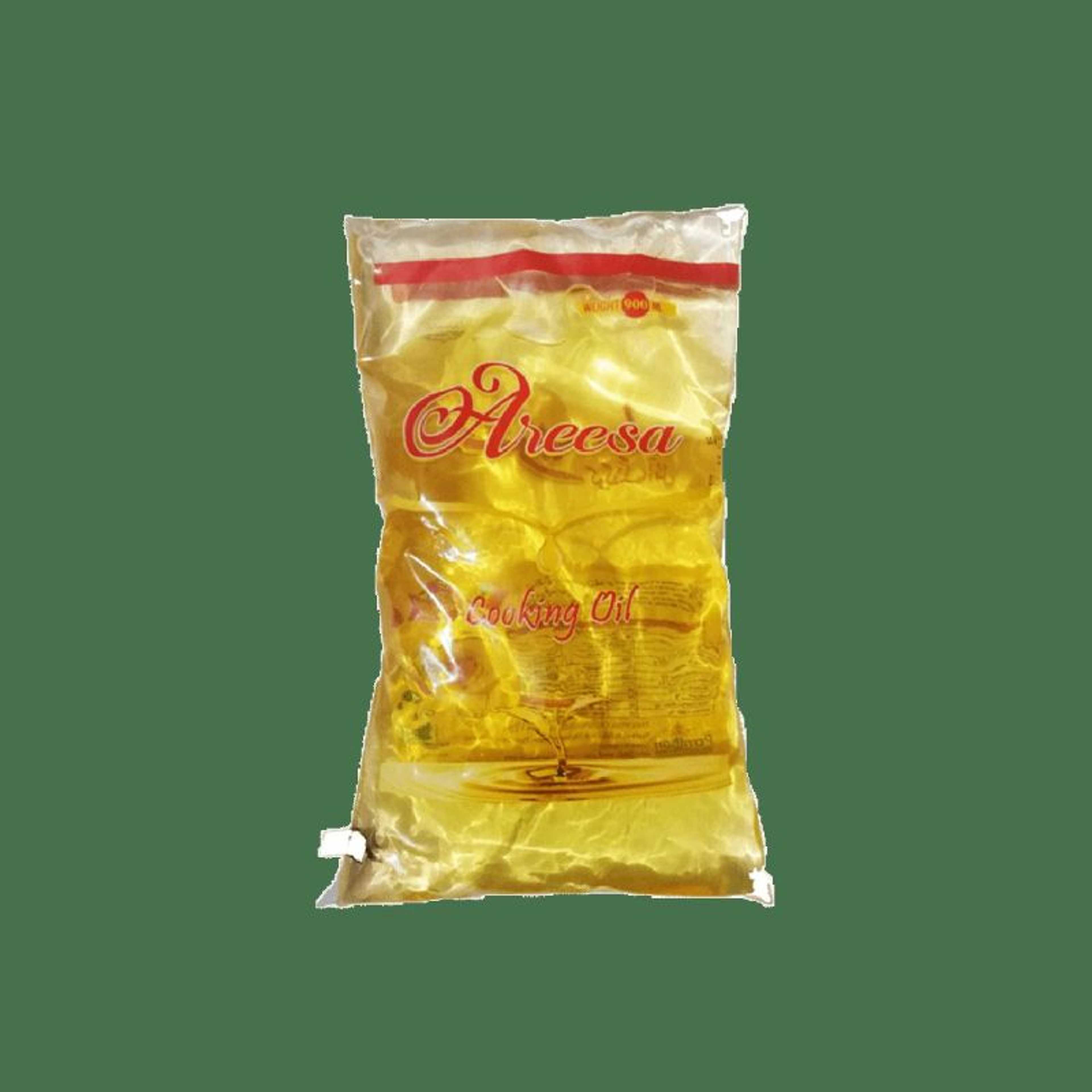 Areesa cooking oil 900ml pouch 1 pc pouch