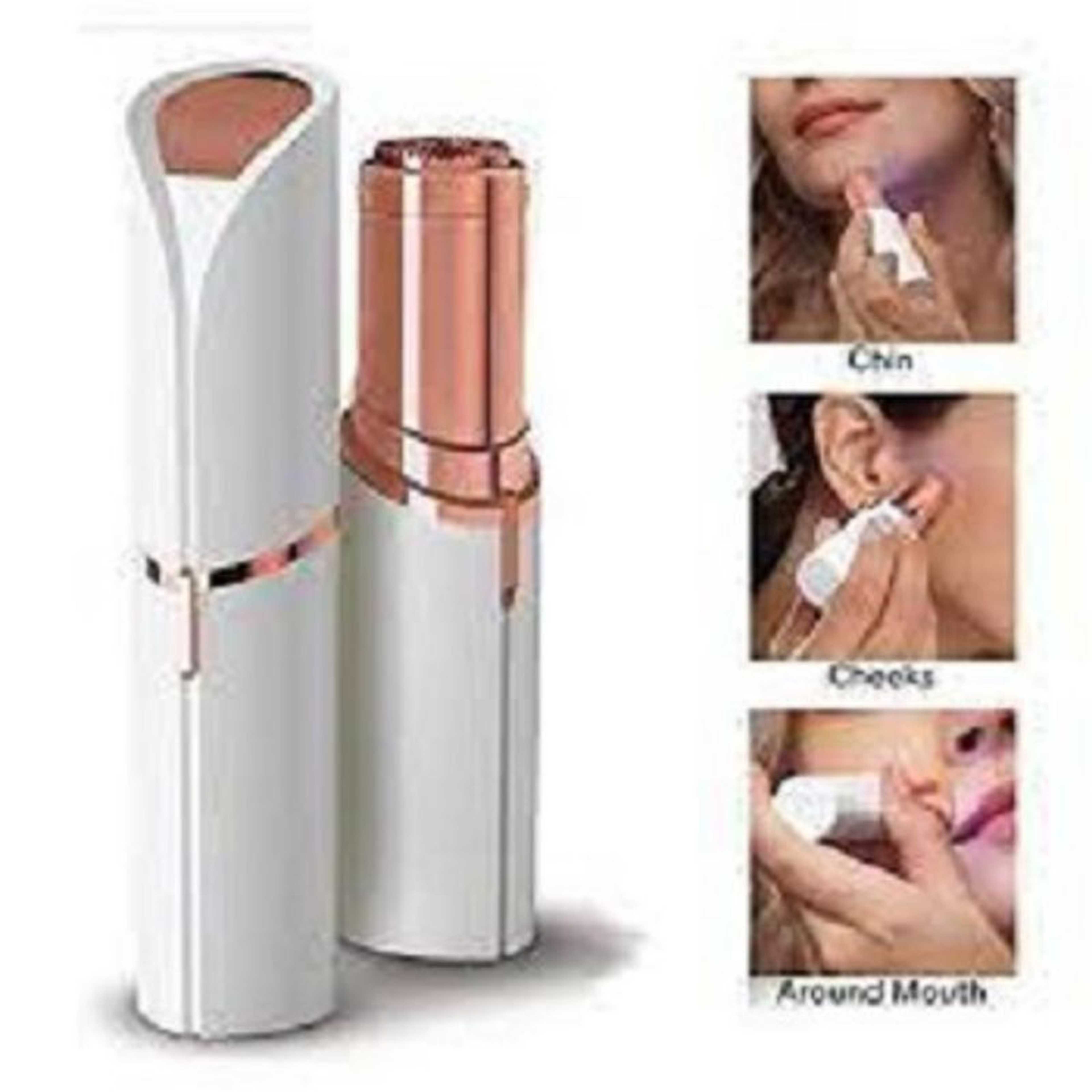 Rechargeable Flawless Facial Hair Remover for Women - Pocket Facial Hair Remover Laser Shaver Trimmer Machine