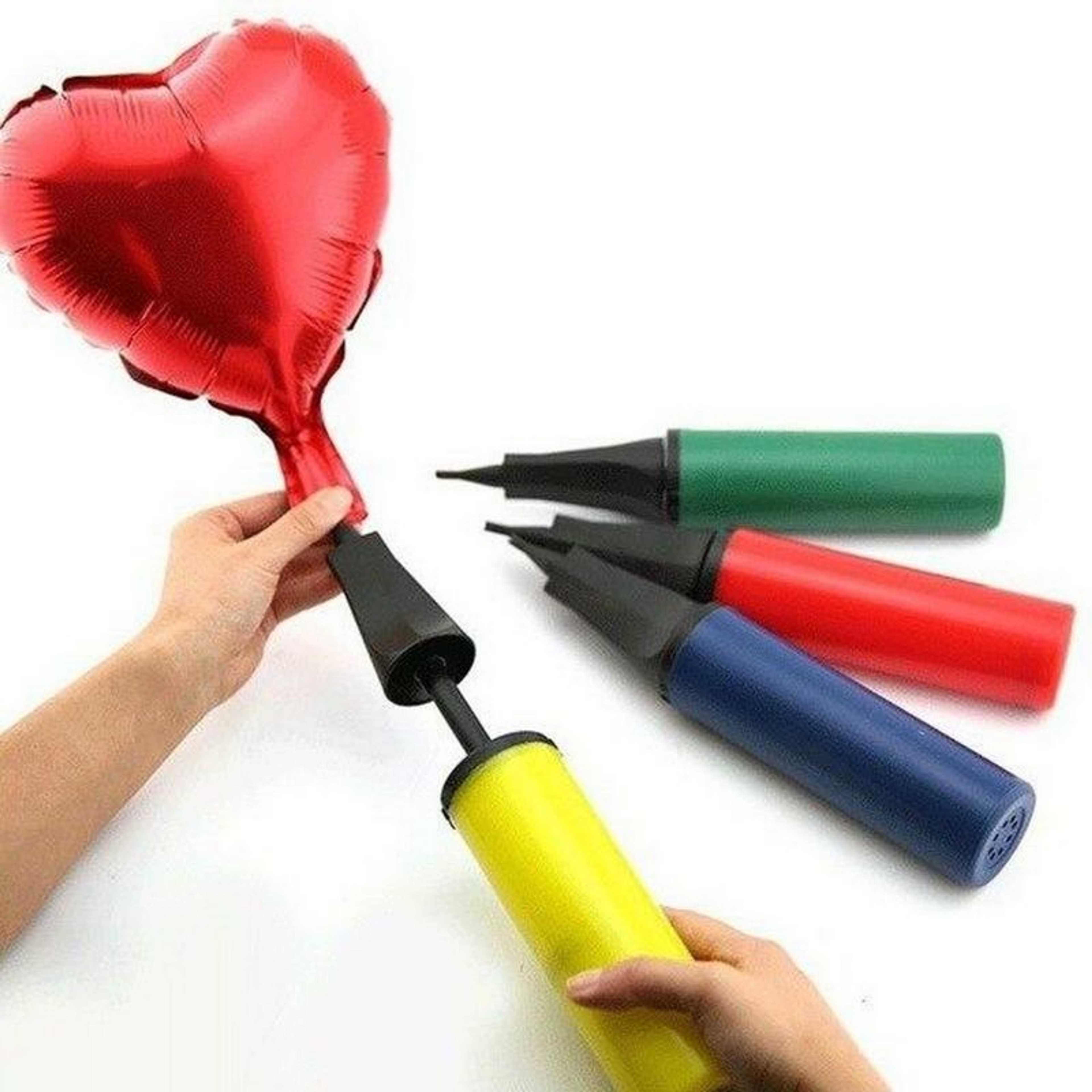 Heavy Duty Plastic Balloon Air Pump (Multi-color) For Birthdays, Celebration and Parties Decoration,-(K.S.) - Product Main Image
