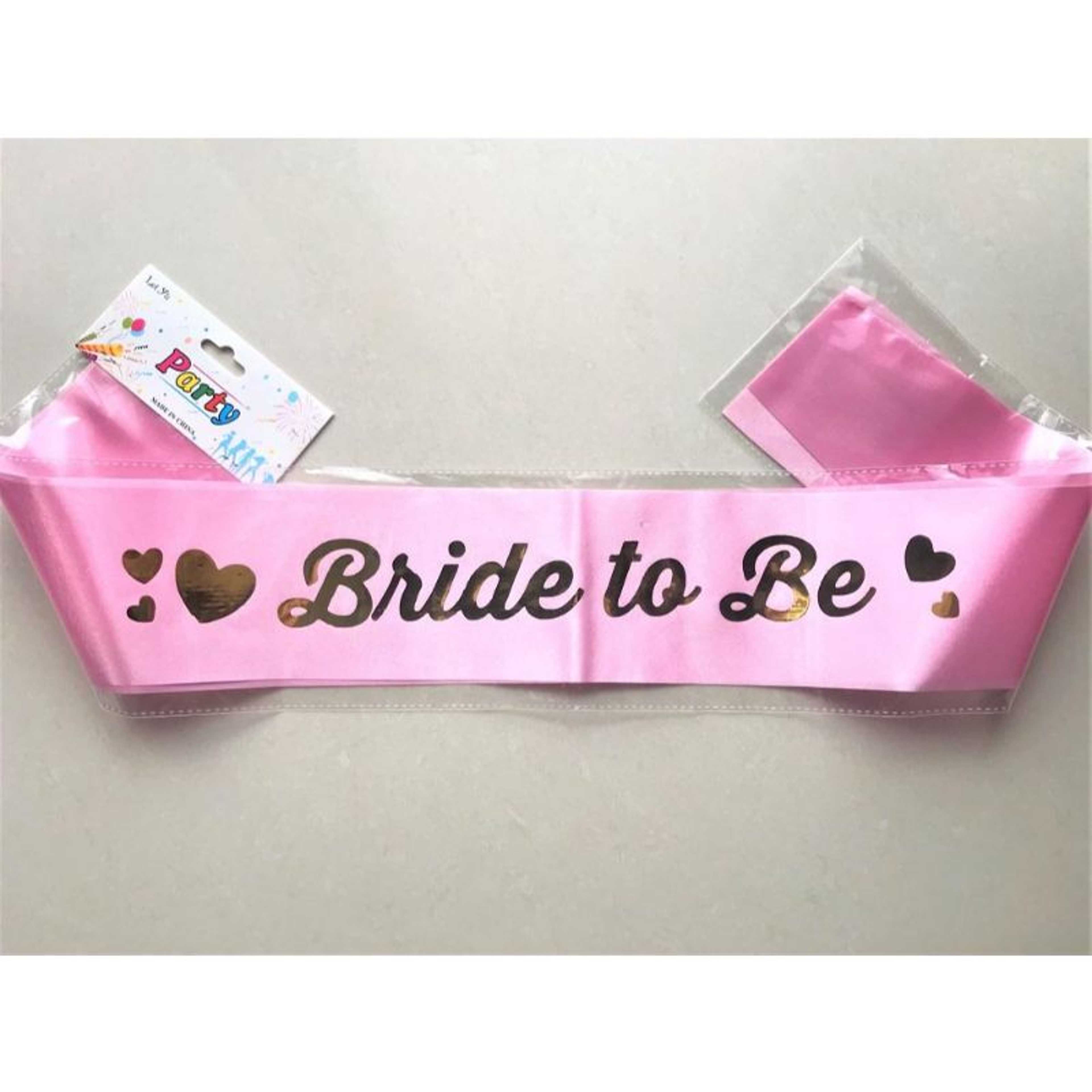 Bride to Be Sash Wedding Bridal Shower Decorations,-(K.S.) - Product Main Image