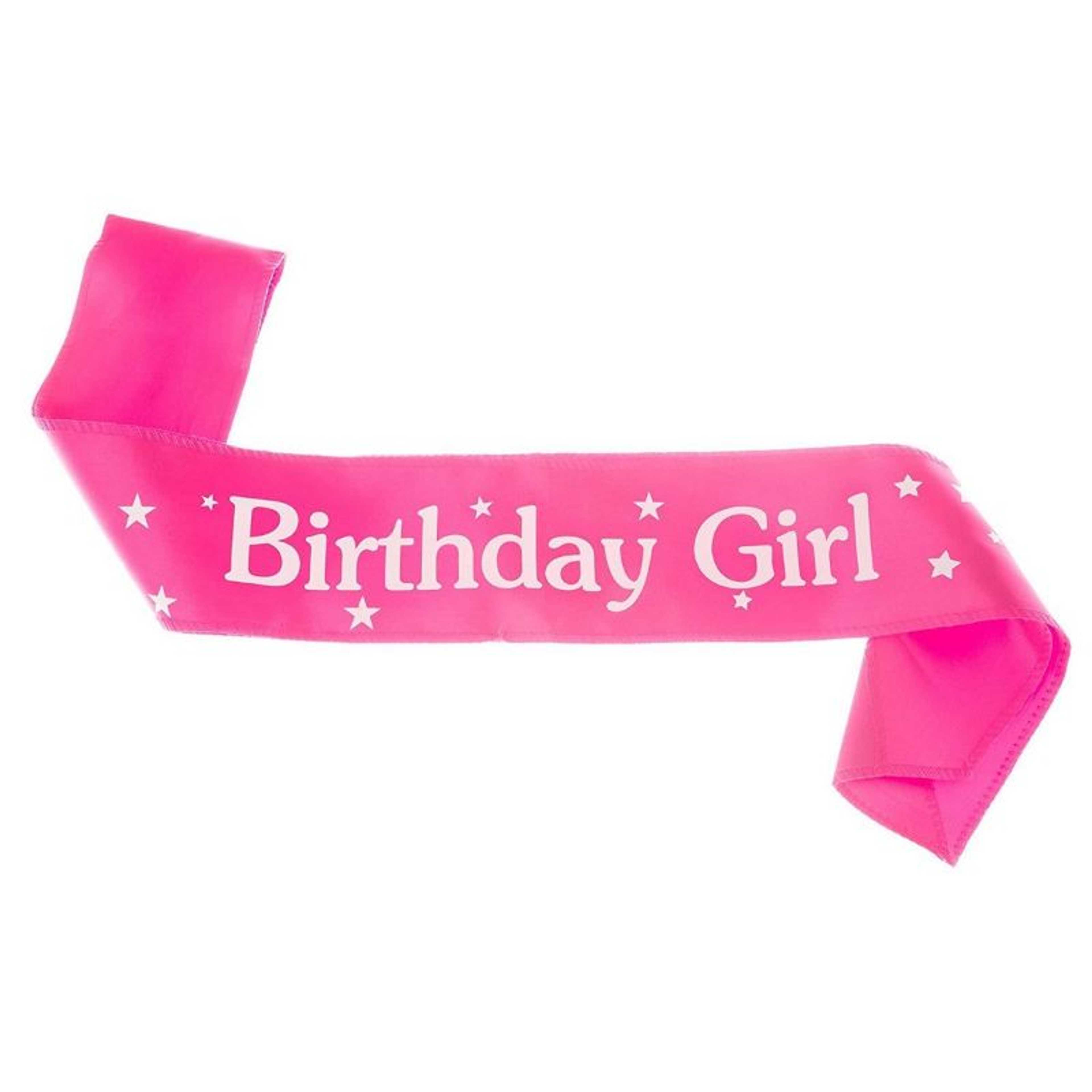 Birthday Girl Sash Happy Birthday Party Decoration,-(K.S.) - Product Main Image