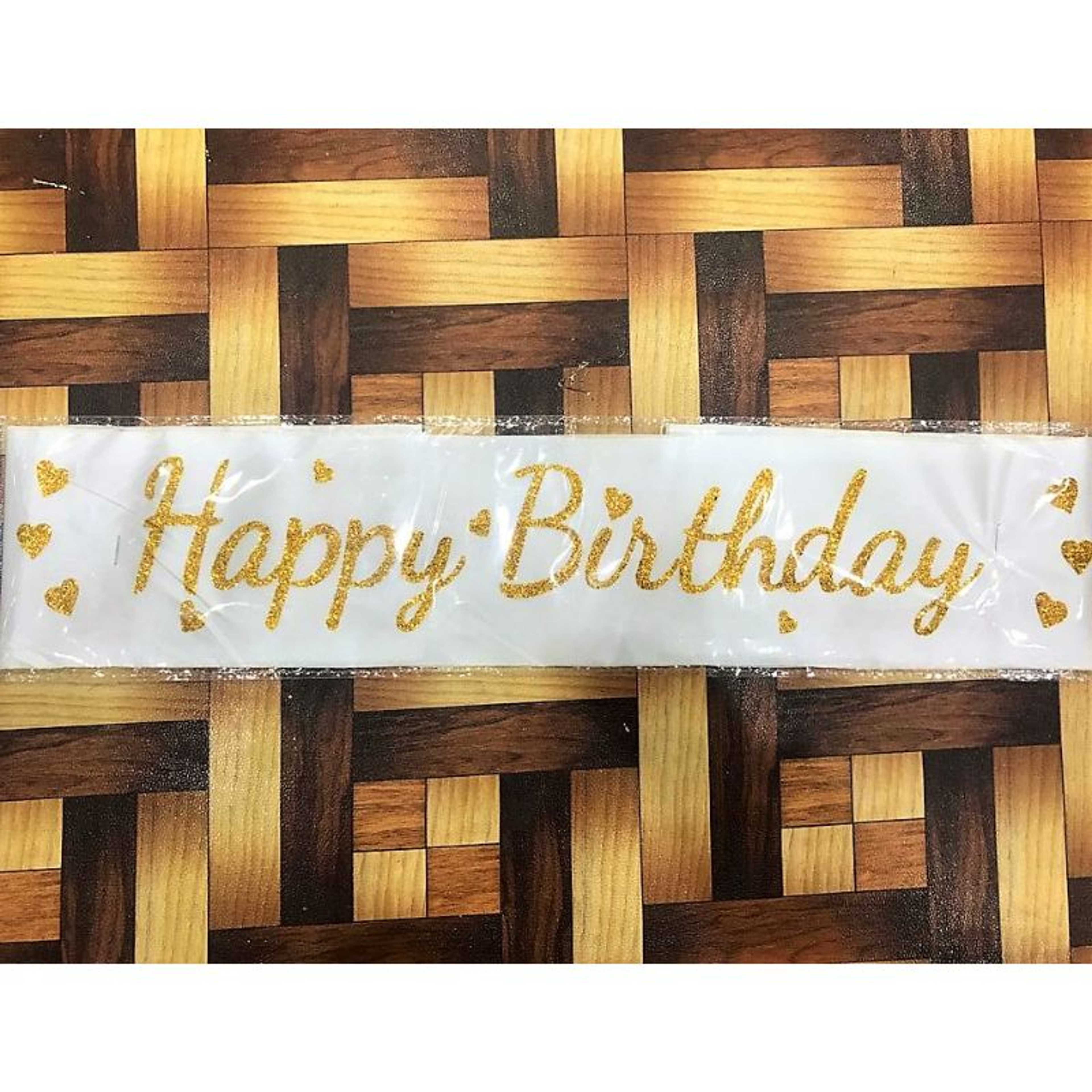 Happy Birthday Scripted Sash / Apron For Birthday Parties,-(K.S.) - Product Main Image