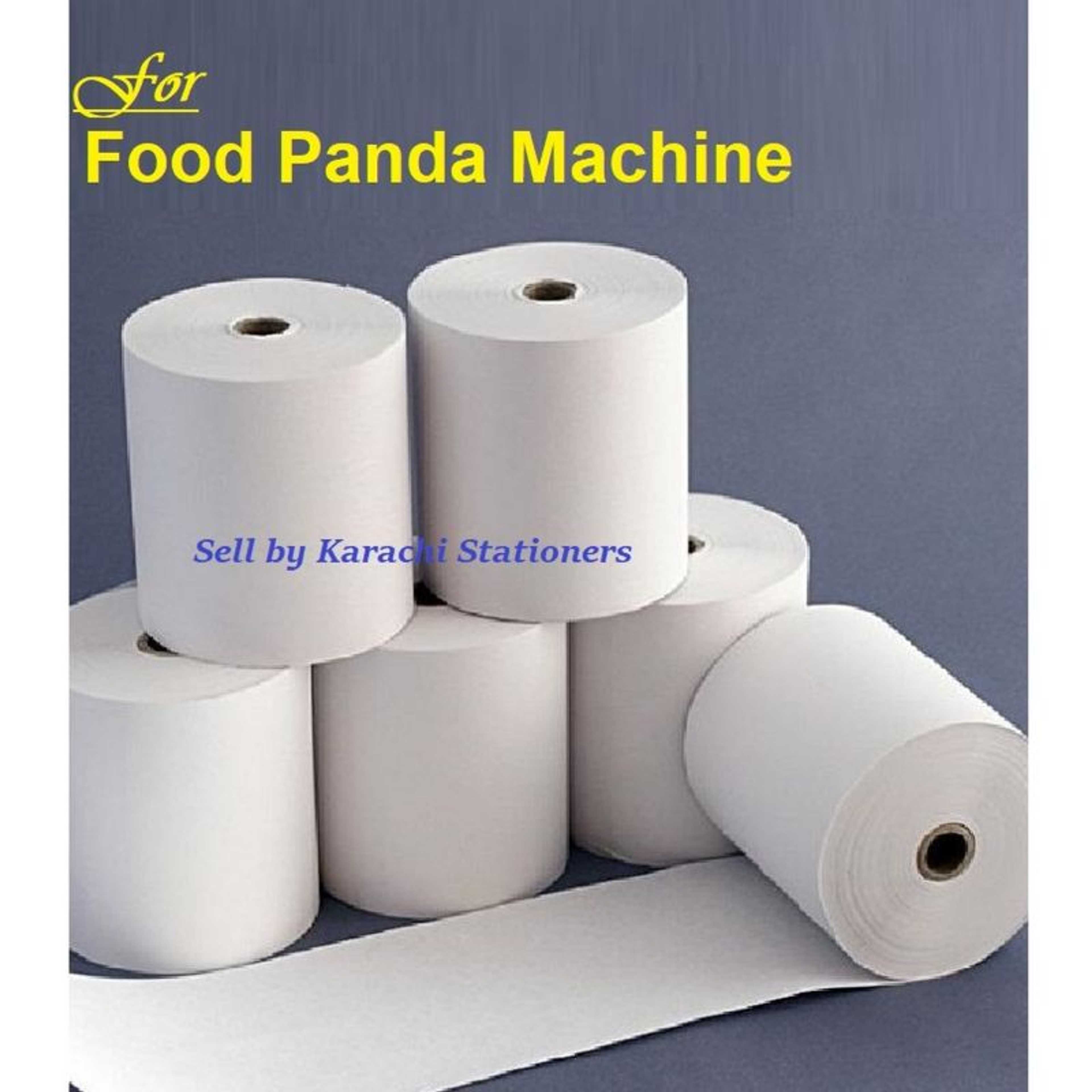 Pack of 6 - POS Thermal Printer Roll 57mm x 20 meter for Food Panda Machine Thermal Roll