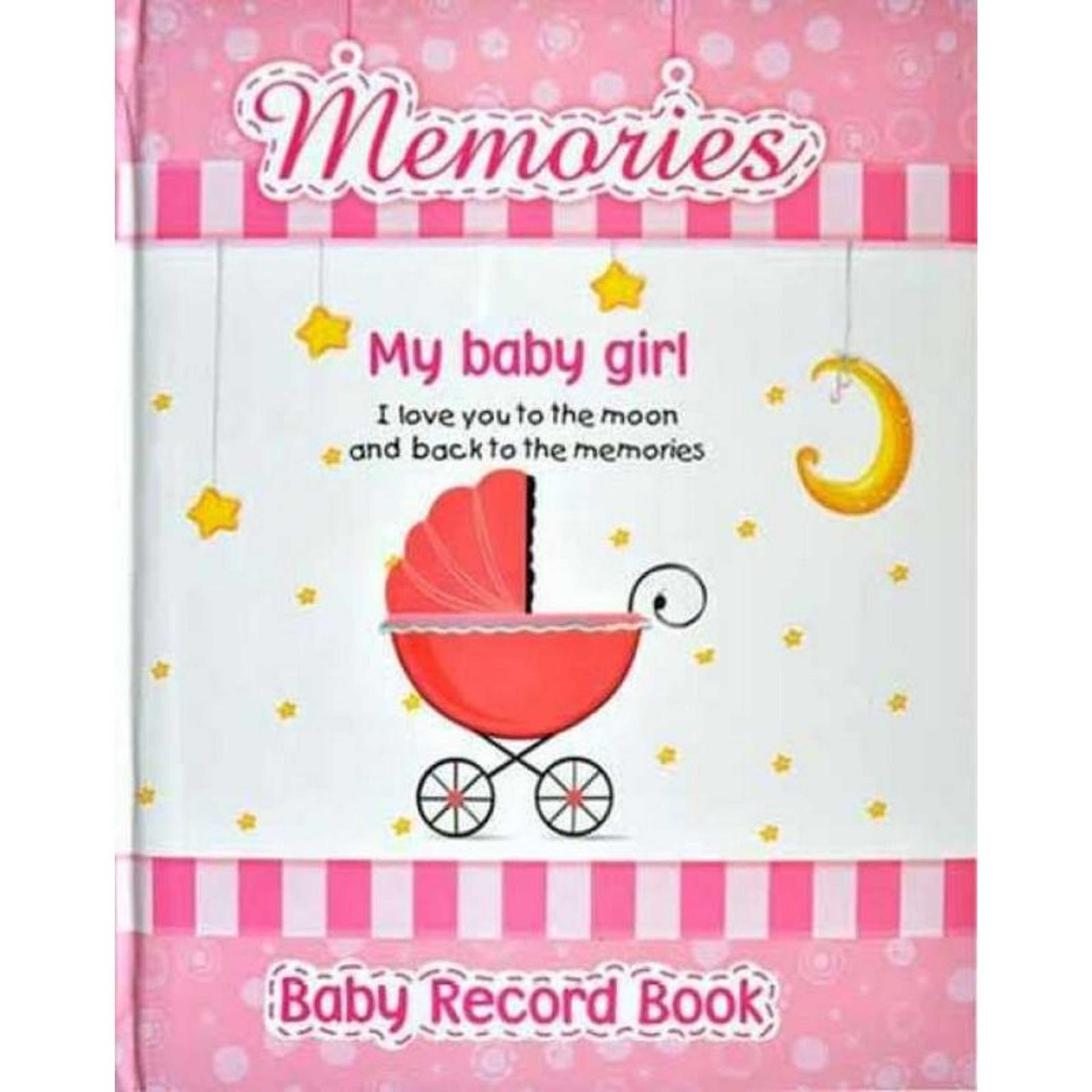 Memories Baby Record Book - Baby Girl - Pink (Karachi Stationers)