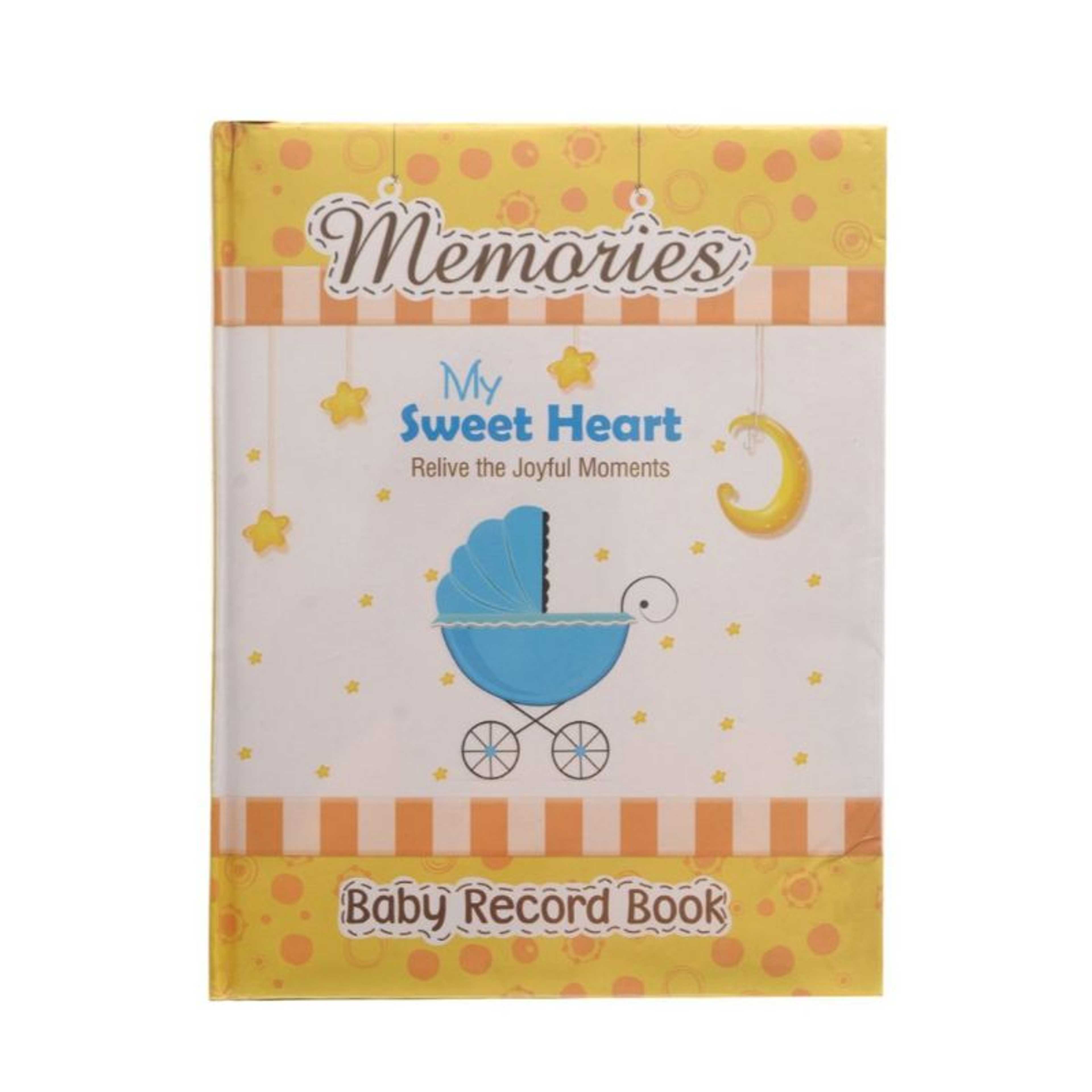 My Sweet Heart Memories Baby Record Book (Can use for both Boy & Girl Both) Memory Book - My First Picture Book (Yellow)
