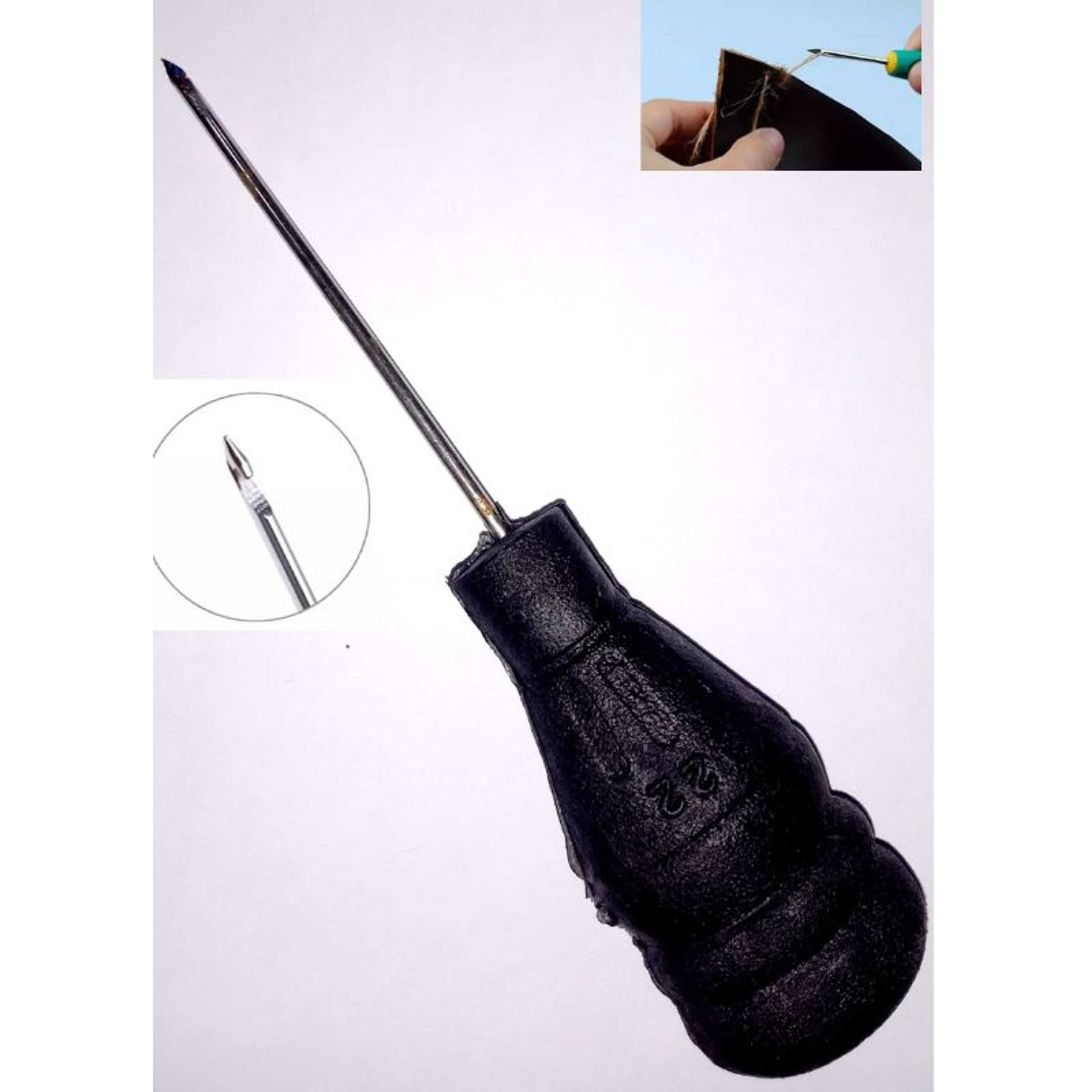 Sewing Crochet Plastics Steel Sticher Sewing Awl For Shoes Repair-KS