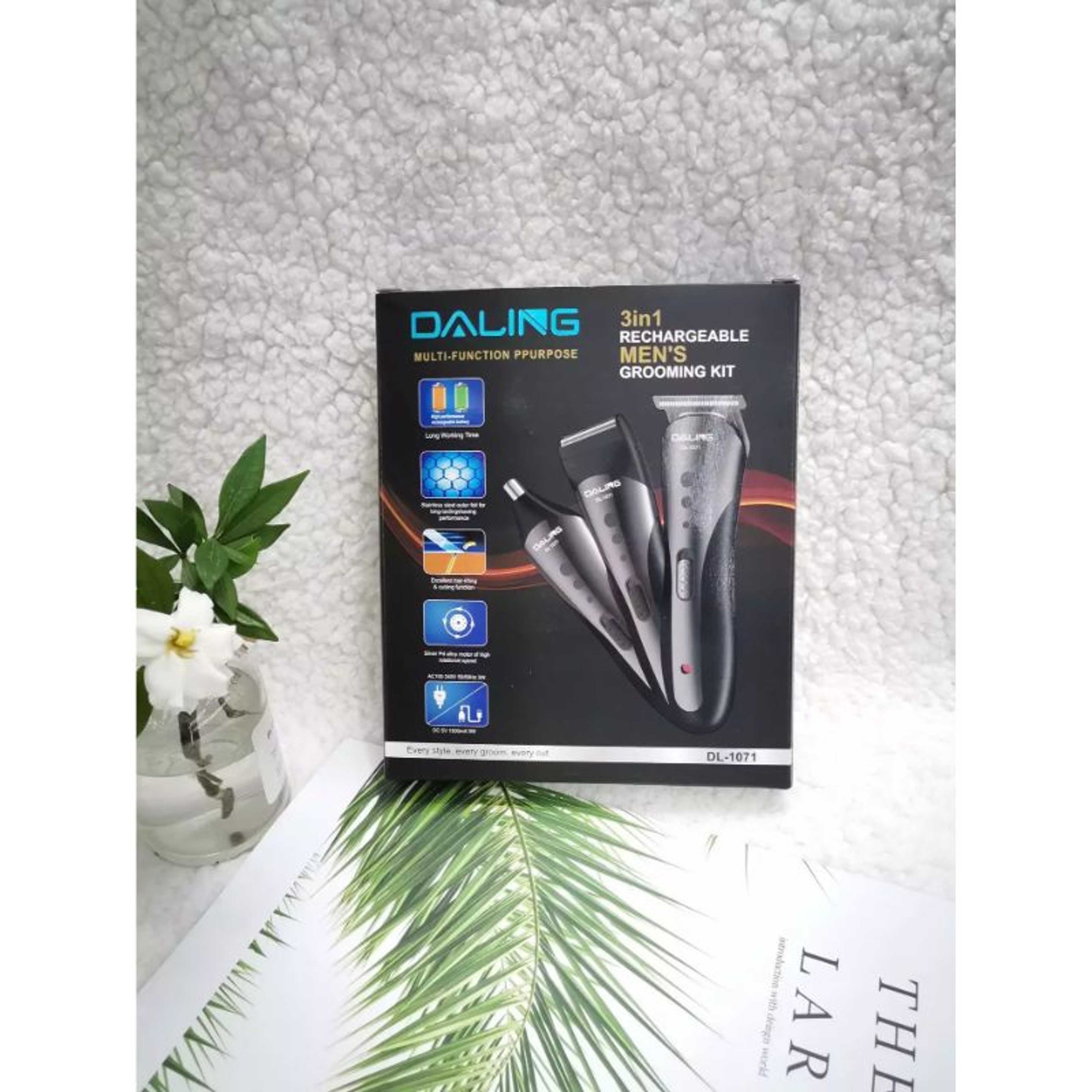Dl-1071 - 3 In 1 Multifunctional Shaving Hair Clipper - With Shaver, Trimmer And Nose Trimmer - Product Main Image