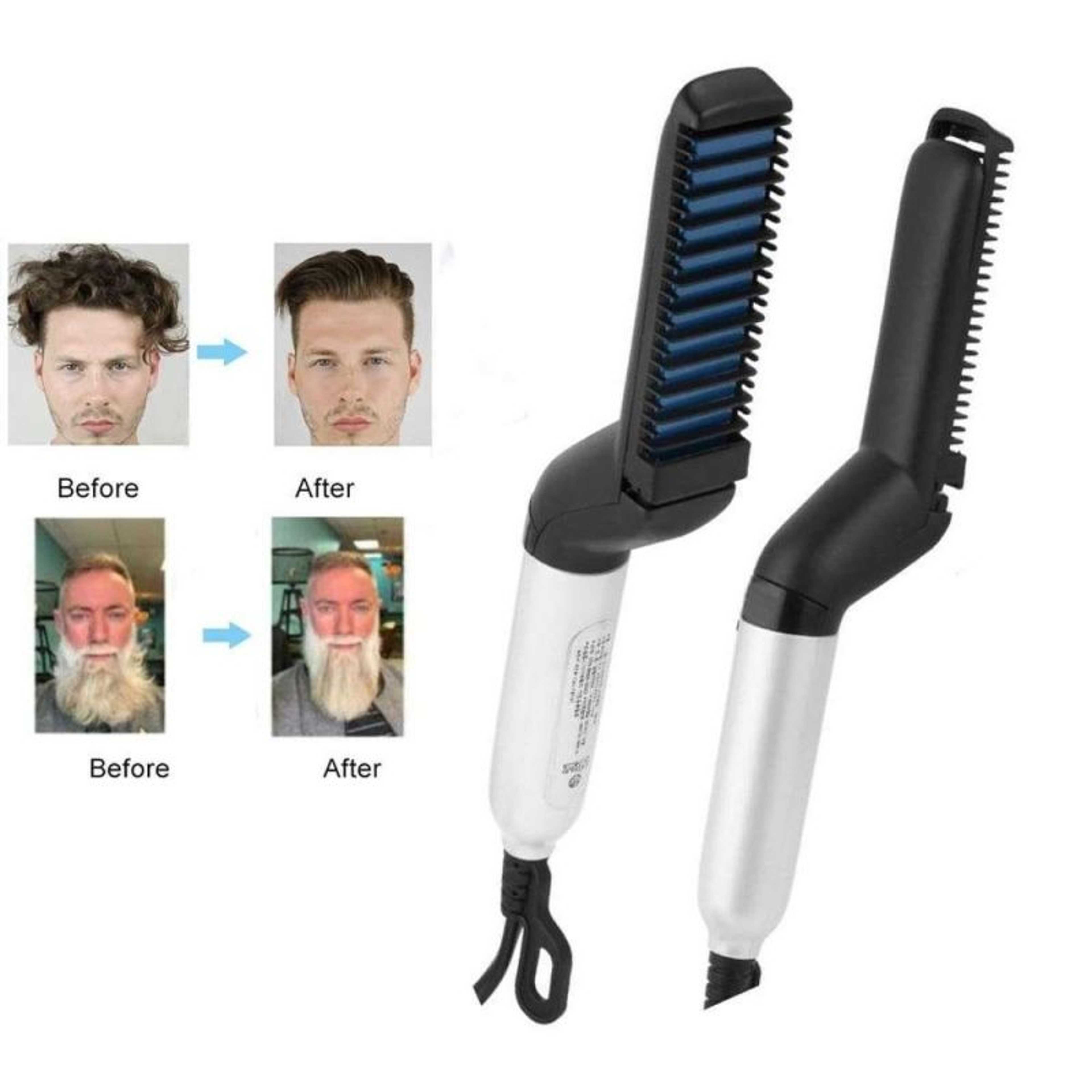 Modeling Comb Hair Straightener Hair Iron Men Quick Beard Straightener Styler Comb in Pakistan - Product Main Image