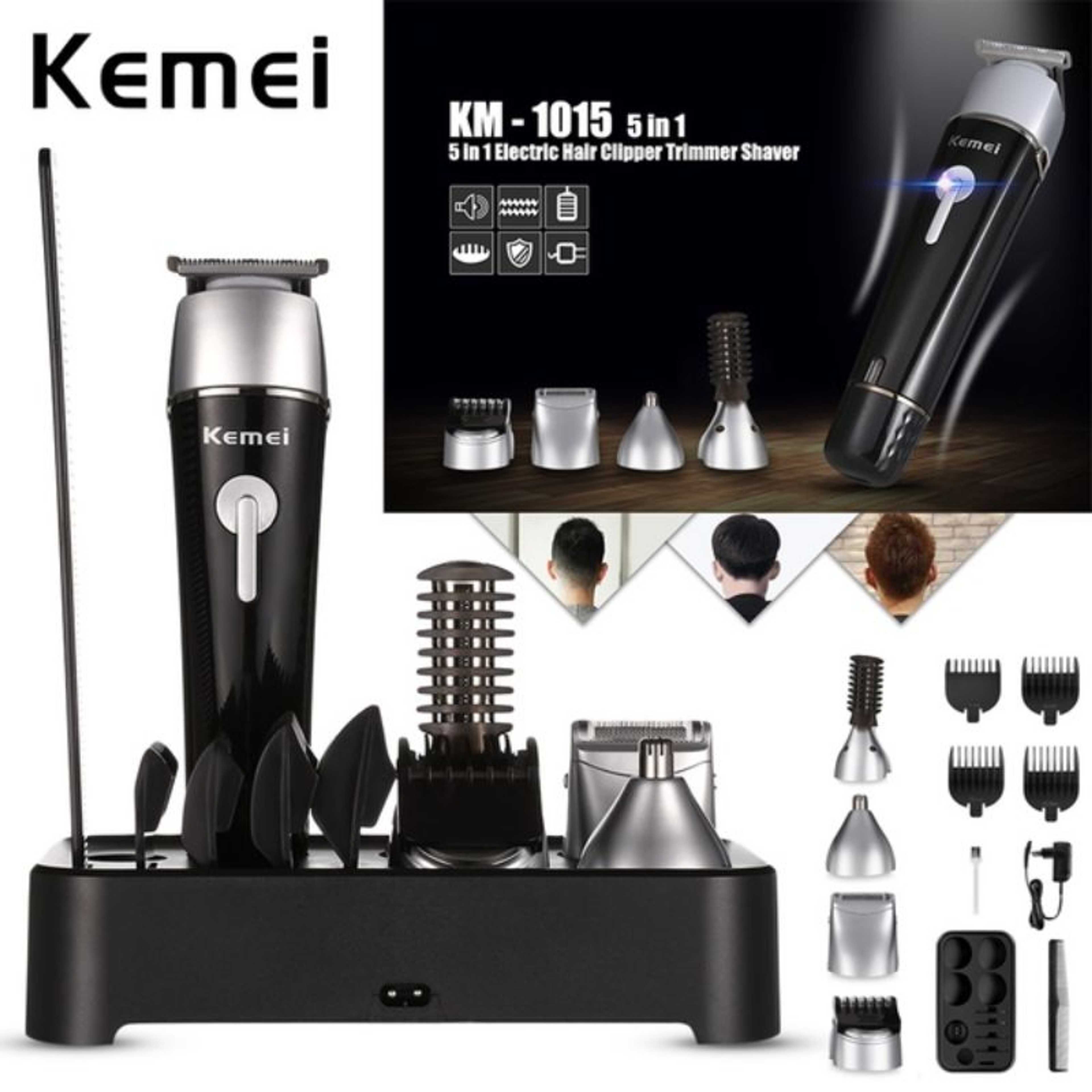 Kemei km 1015 Professional Hair Trimmer 5 in 1 Electric For Men km-1015 - Product Main Image