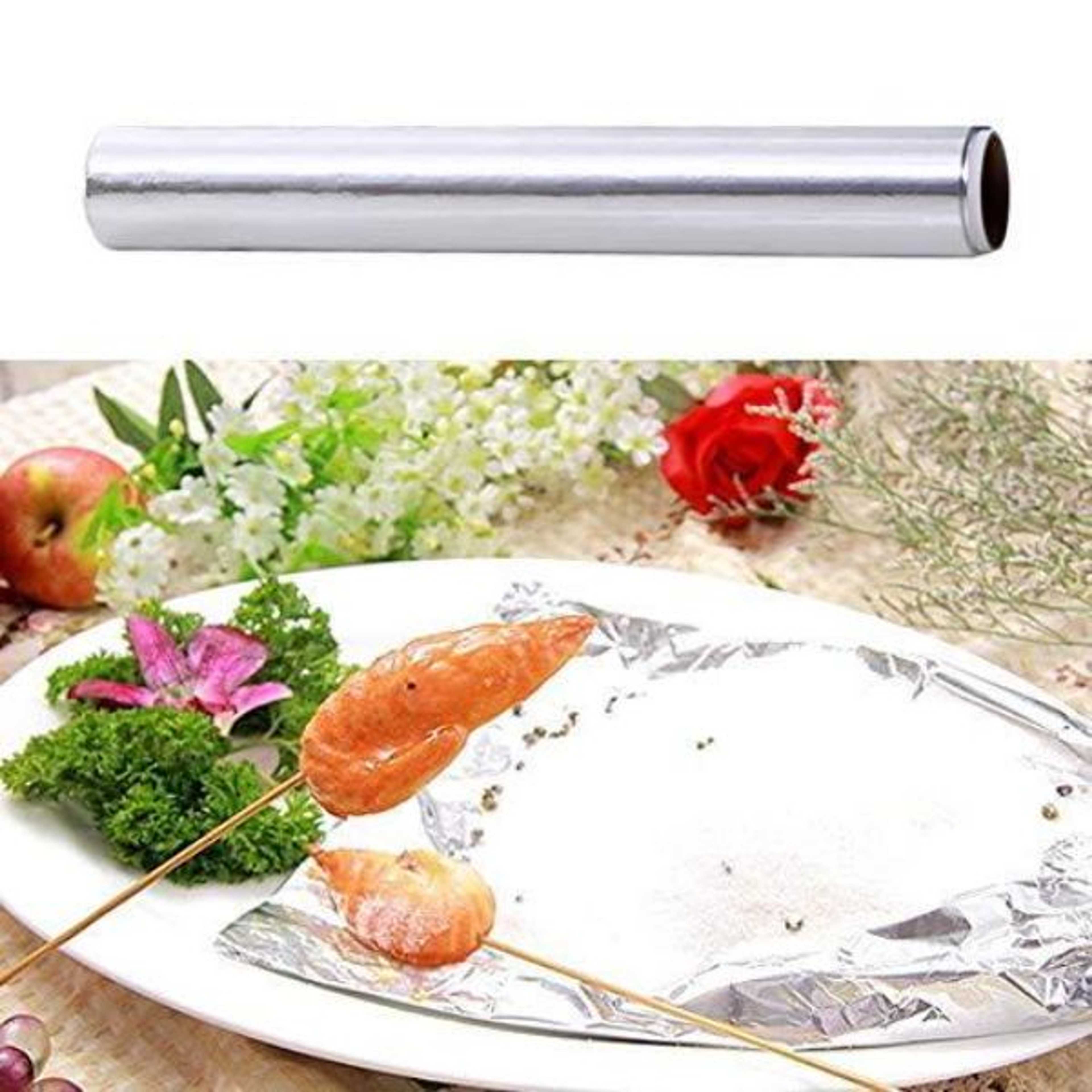 Aluminium Foil Kitchen Wardrobe Cabinets Cupboard Stove Table Drawer Oil Proof Sheet - Product Main Image