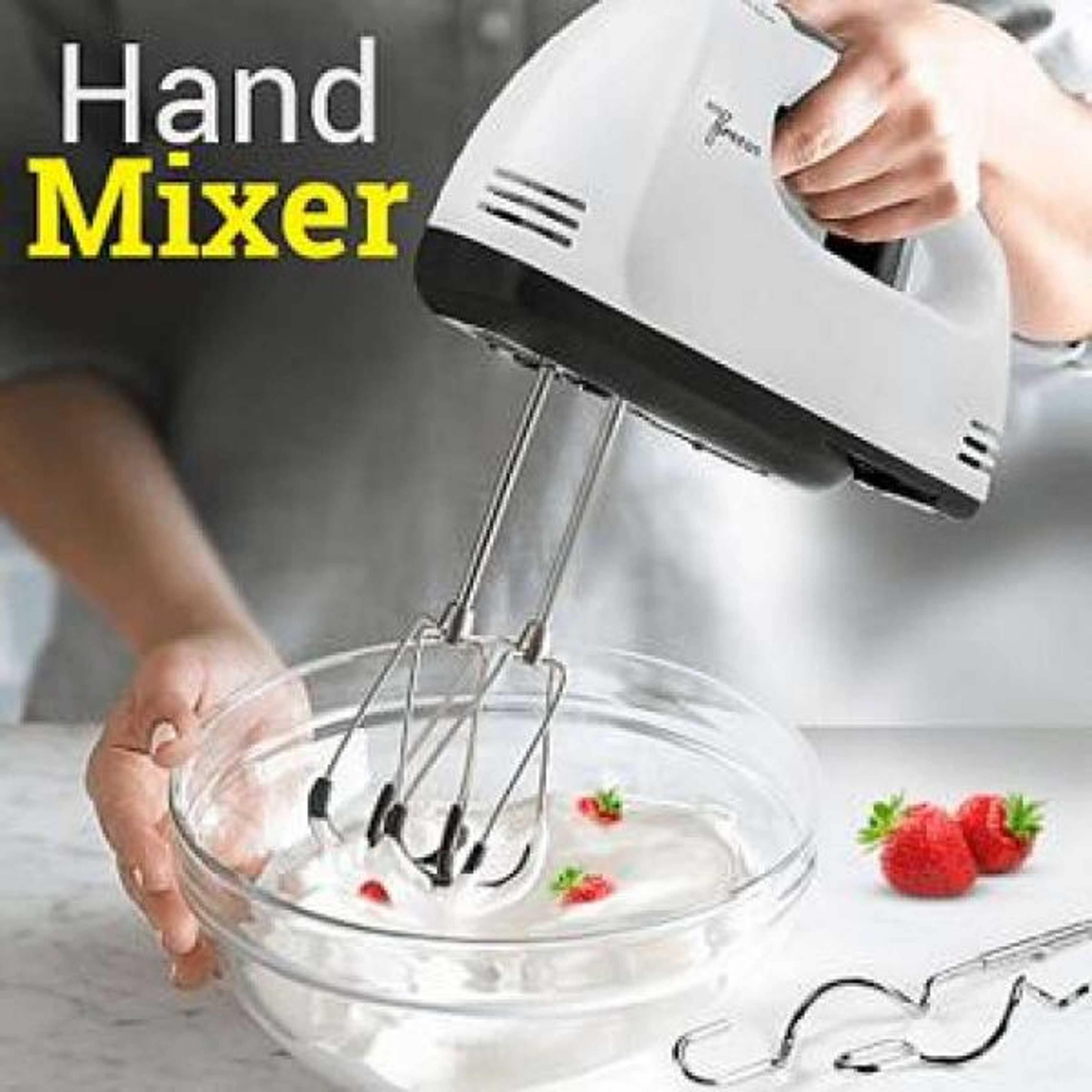 Kenwood HM-133 Electric Powered Hand Mixer Whisk Egg Beater Cake Baking Mains 7 Speed - Product Main Image