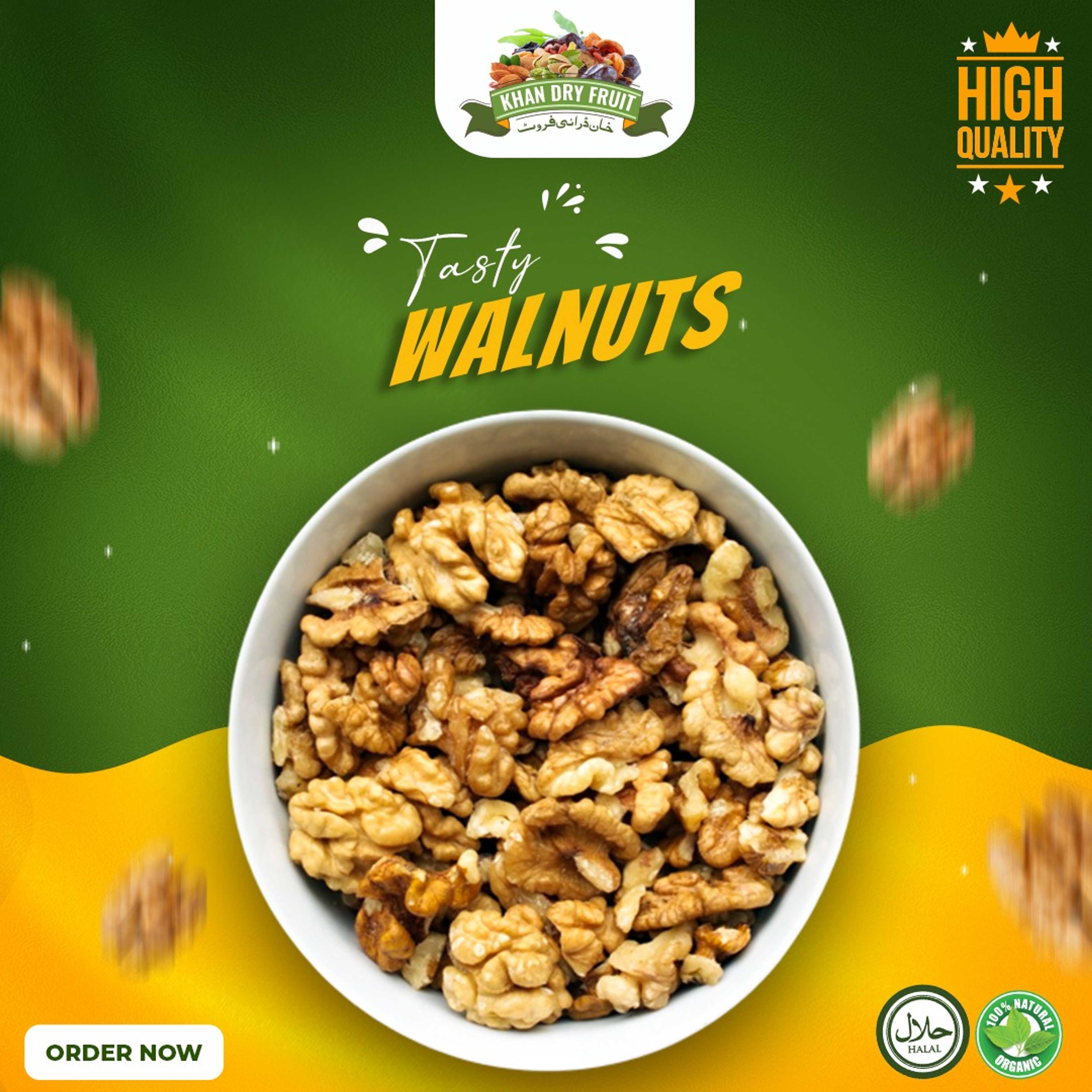 100% Natural Dried Kashmiri Walnut Kernels 250gm pack | Premium Akrot Giri | Rich in Protein & Iron | Low Calorie Nut | 0g Trans Fat & Cholesterol Free