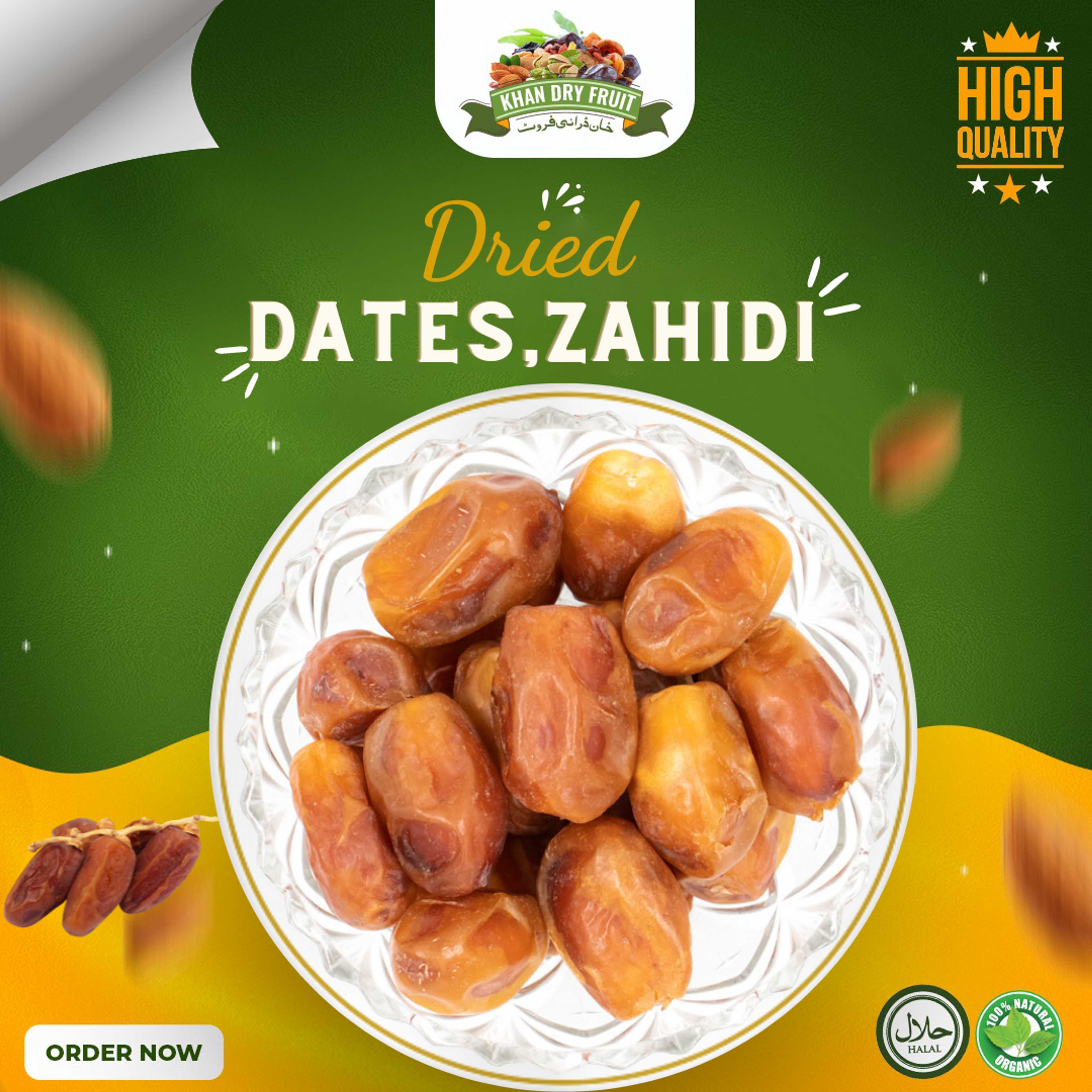 Dried Zahidi Dates From Iran [ 1KG: Pack ]