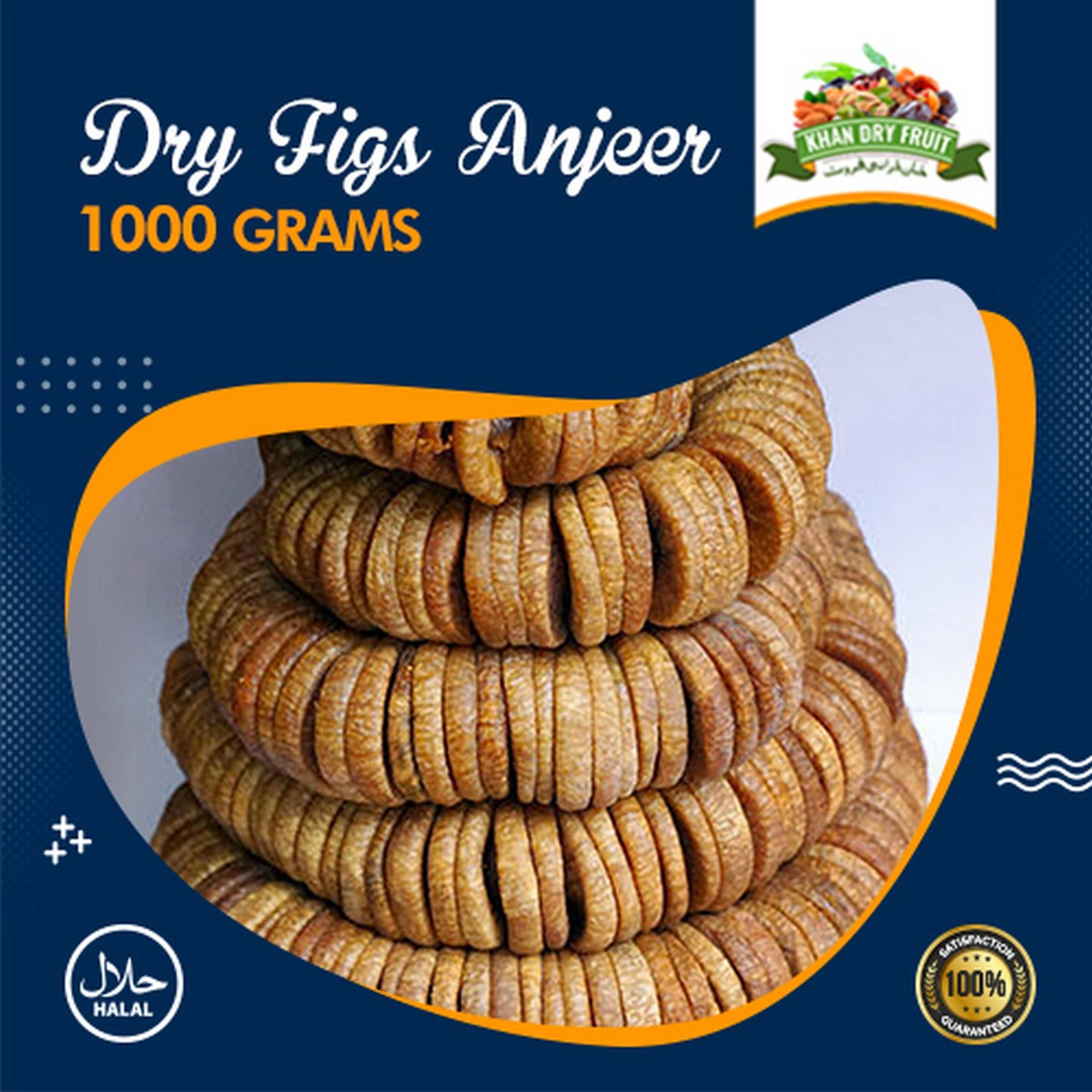 Dry Figs Anjeer  [ 1000 Grams Pack ] 100% Fresh Quality