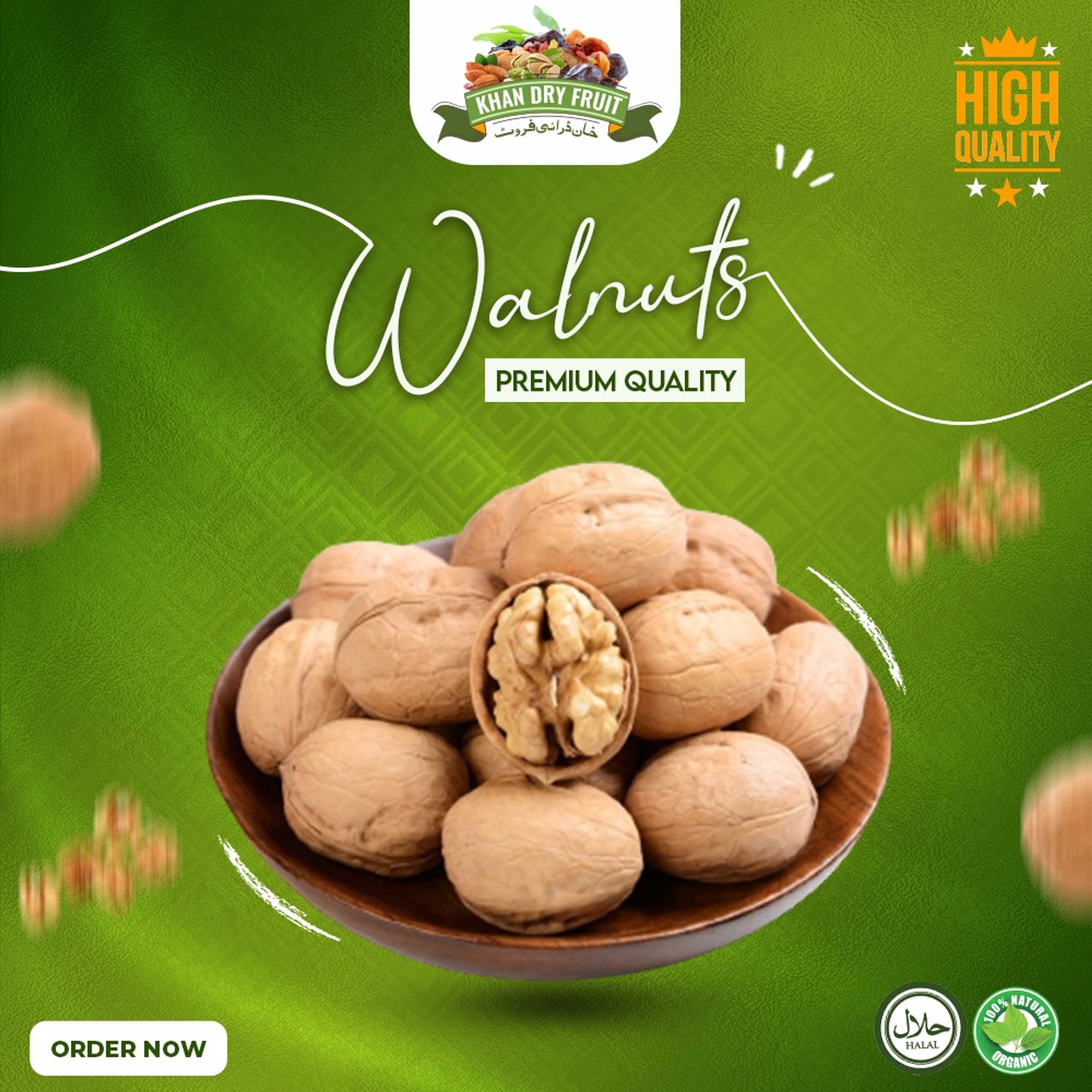 100% Natural Inshell Dried Walnut 1000gm Packs | Premium Akhrot Giri | High in Protein & Iron | Low Calorie Nut