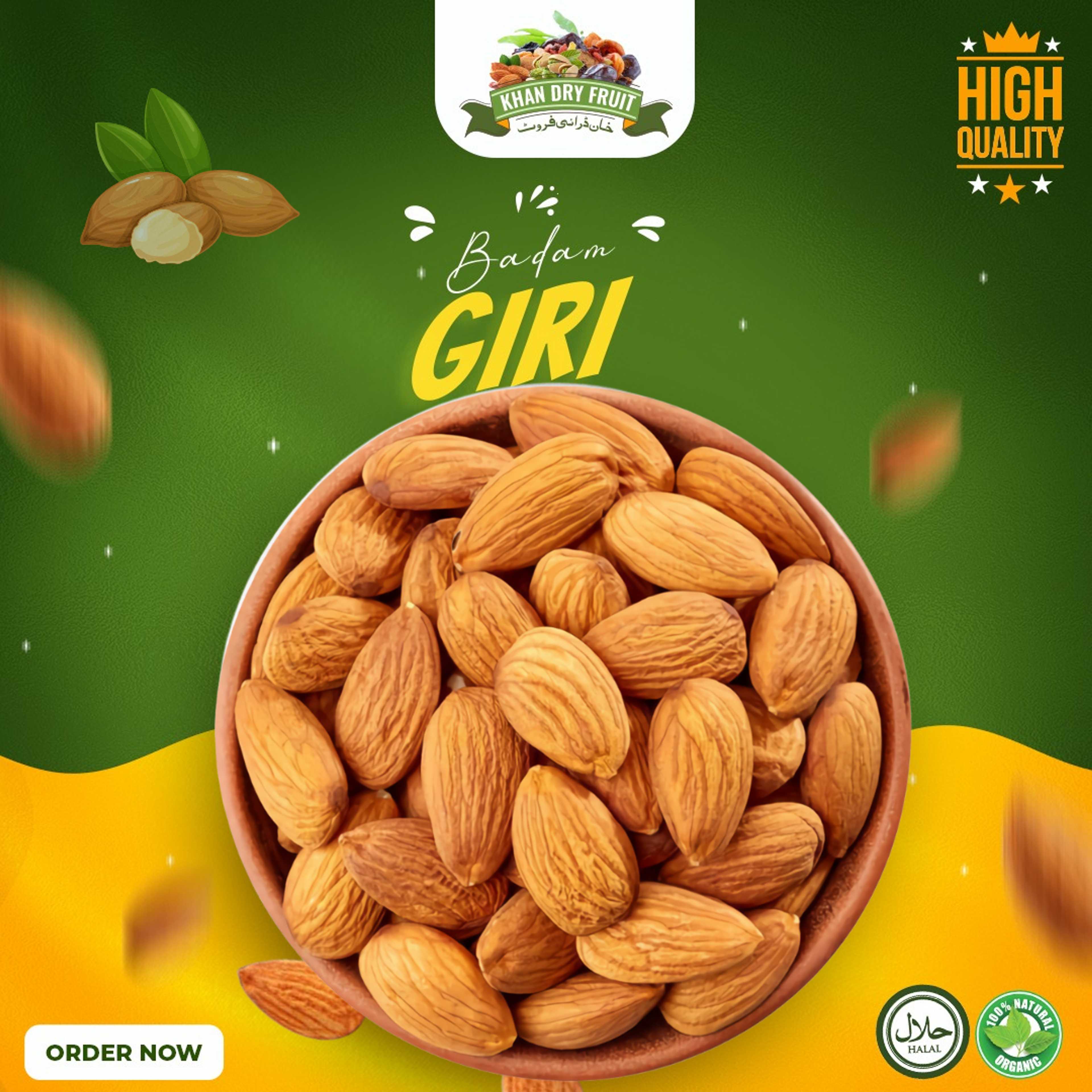 Almond Nuts Large Size [ Badaam Giri - High Quality - Fresh Stock - 500grams Pack - #DryFruit #Freshstock #highquality #bestofferedprice #badaamgiri #almondswithoutshell #badam