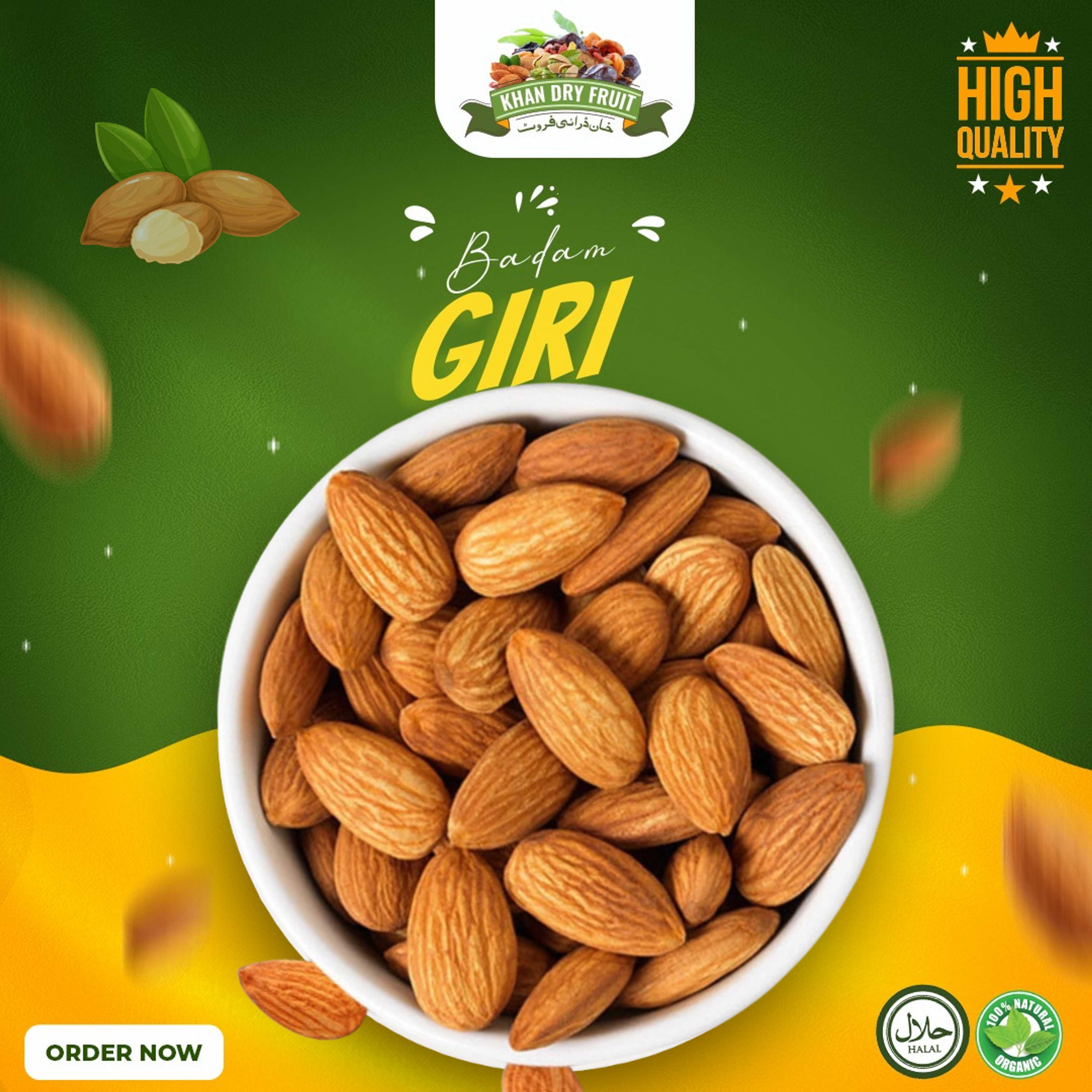Almond Nuts Large Size [ Badaam Giri - High Quality - Fresh Stock - 1000grams Pack - #DryFruit #Freshstock #highquality #bestofferedprice #badaamgiri #almondswithoutshell #badam
