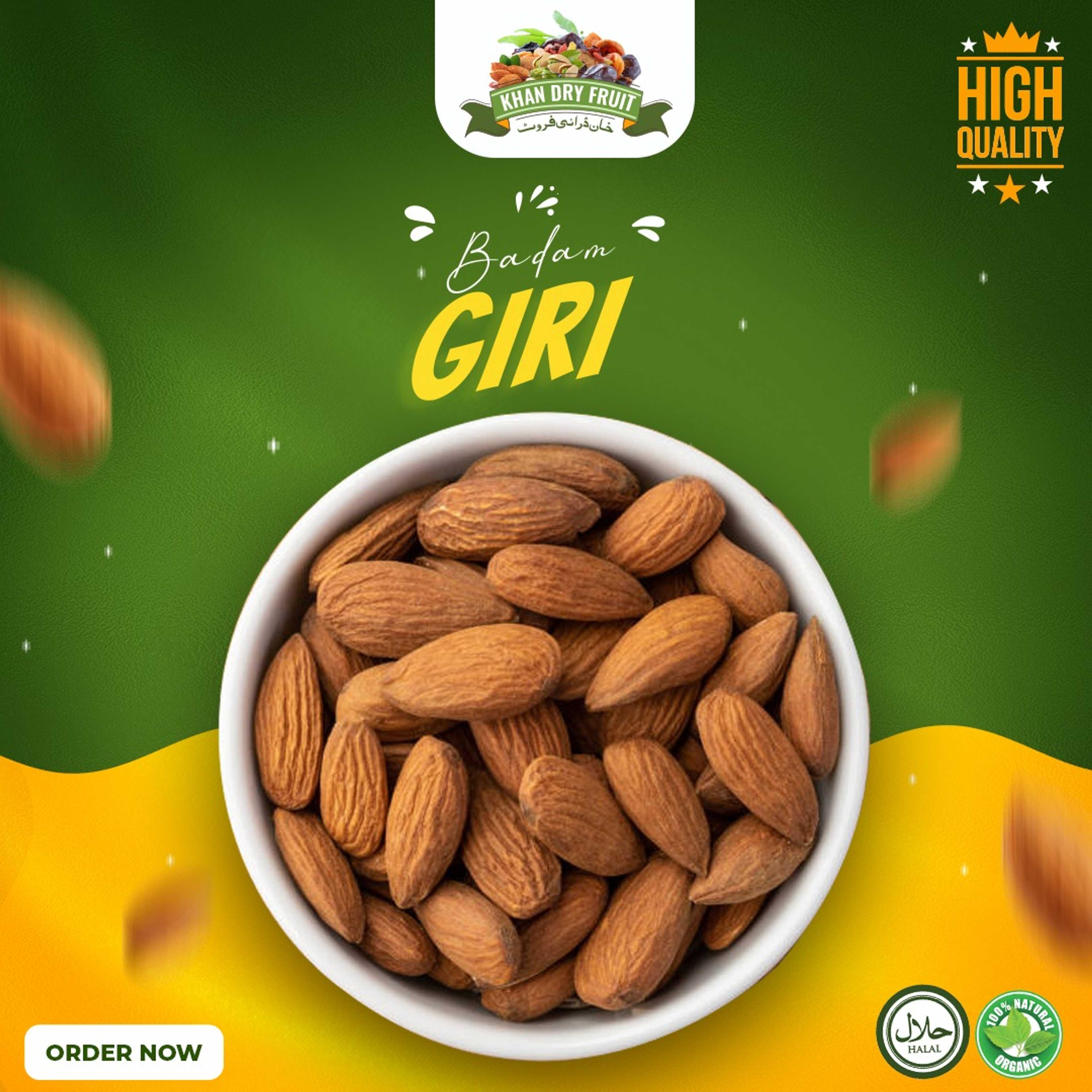Natural Premium Australians, Almonds 1000gm pack Dried | Premium Badam Giri | High in Fiber & Boost Immunity | Real Nuts | Gluten Free & Zero Cholesterol