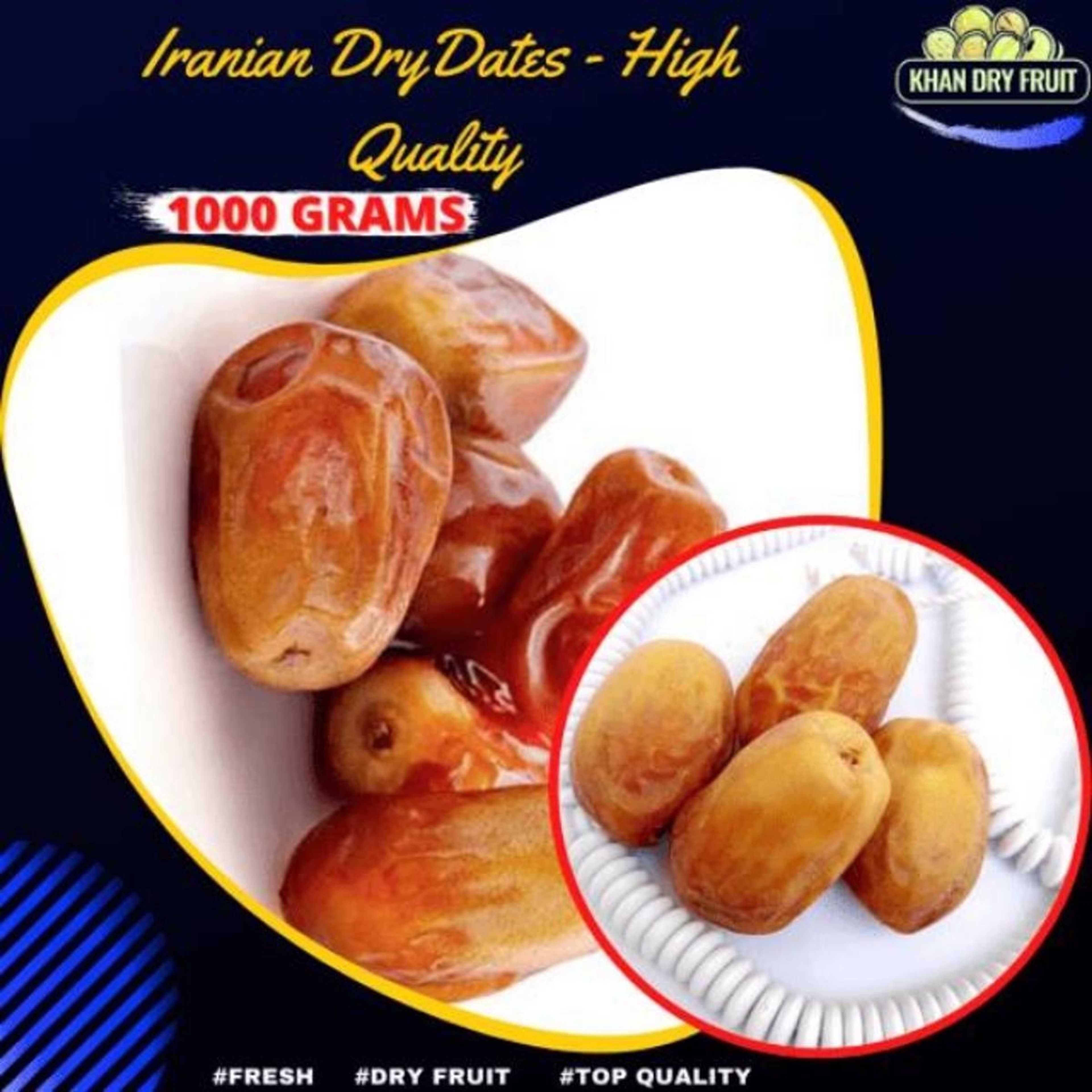 Dry Zahidi Dates - Khajoor Dry [1000 Grams]