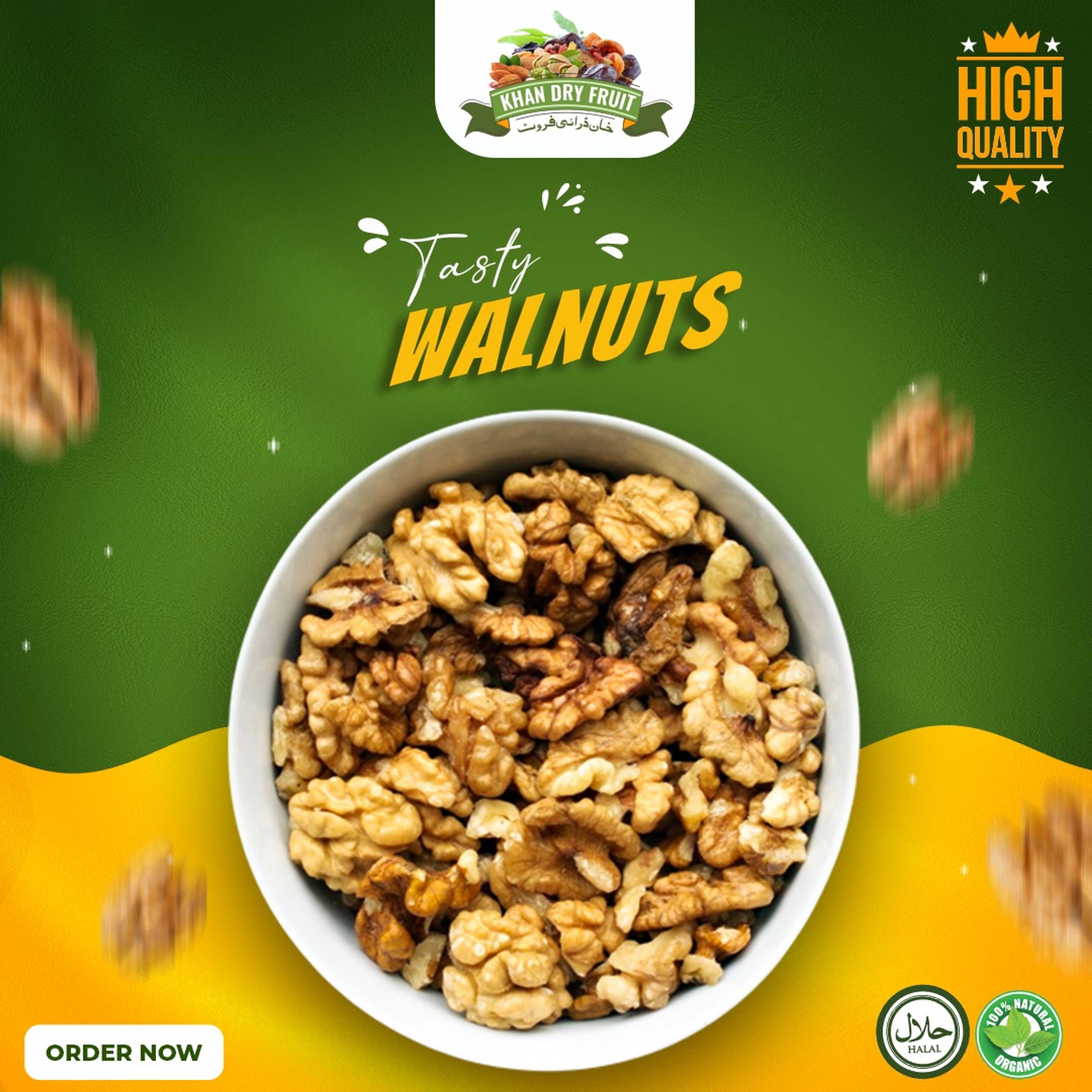 100% Natural Dried Kashmiri Walnut Kernels 1000gm pack | Premium Akrot Giri | Rich in Protein & Iron | Low Calorie Nut | 0g Trans Fat & Cholesterol Free