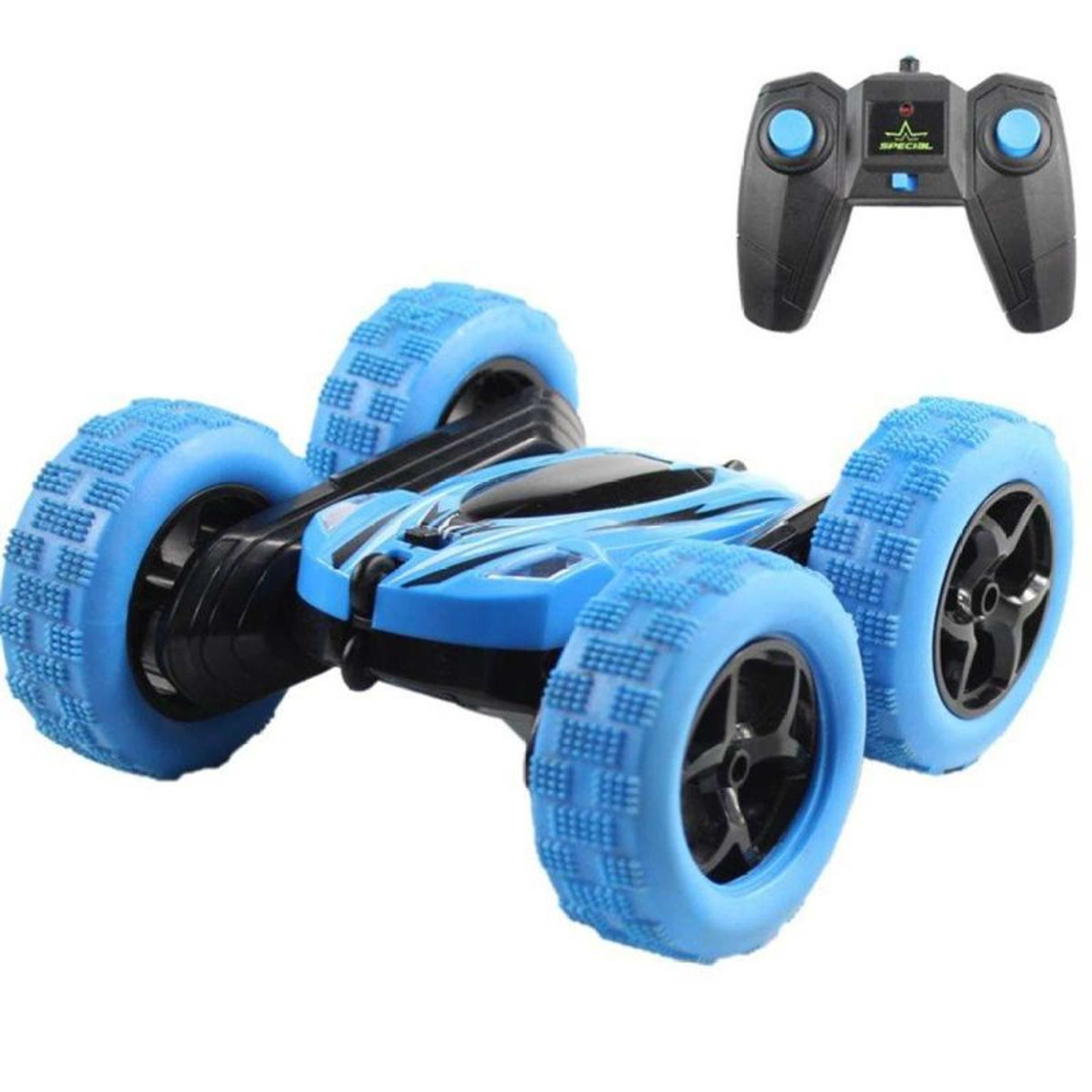 [ Best Toys for Gifts ] Rechargeable Double Sided Stunt Drift Deformation Buggy Remote Control Car Rock Crawler Roll Car 360 Degree Flip Kids Robot RC Cars