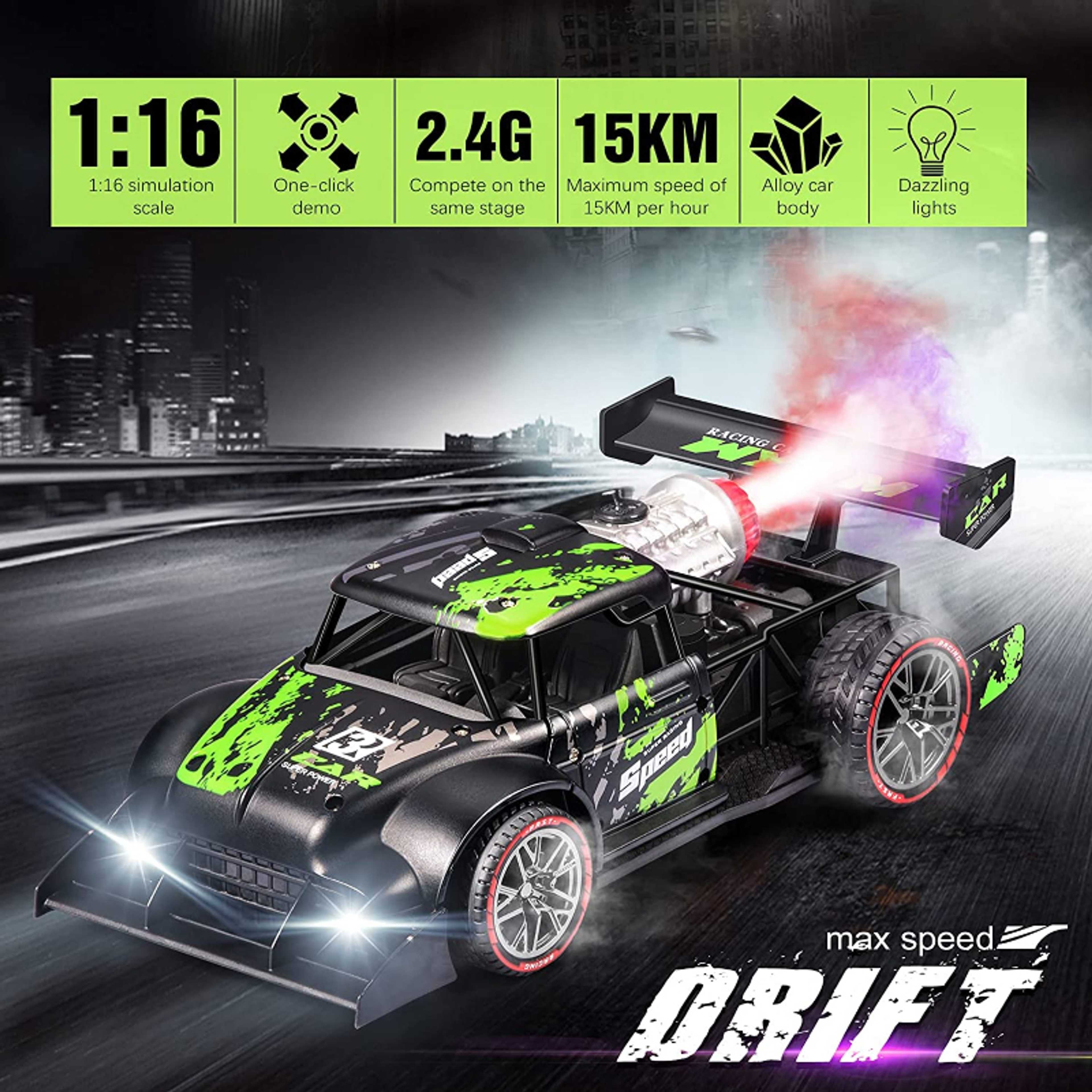 Max Speed Drift with Mist Spray RC Car
