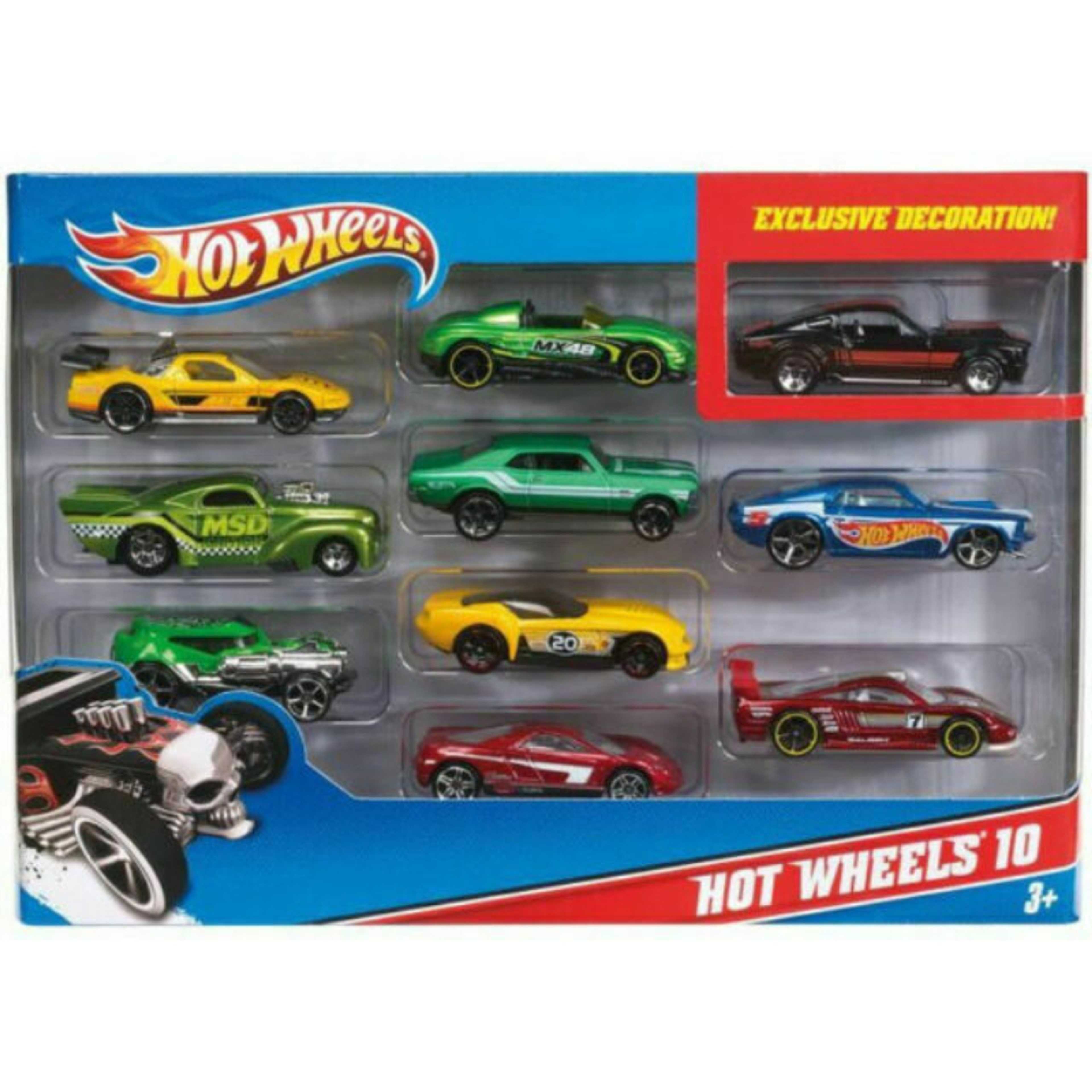 Hot Wheels 10 Pcs toy metal Cars