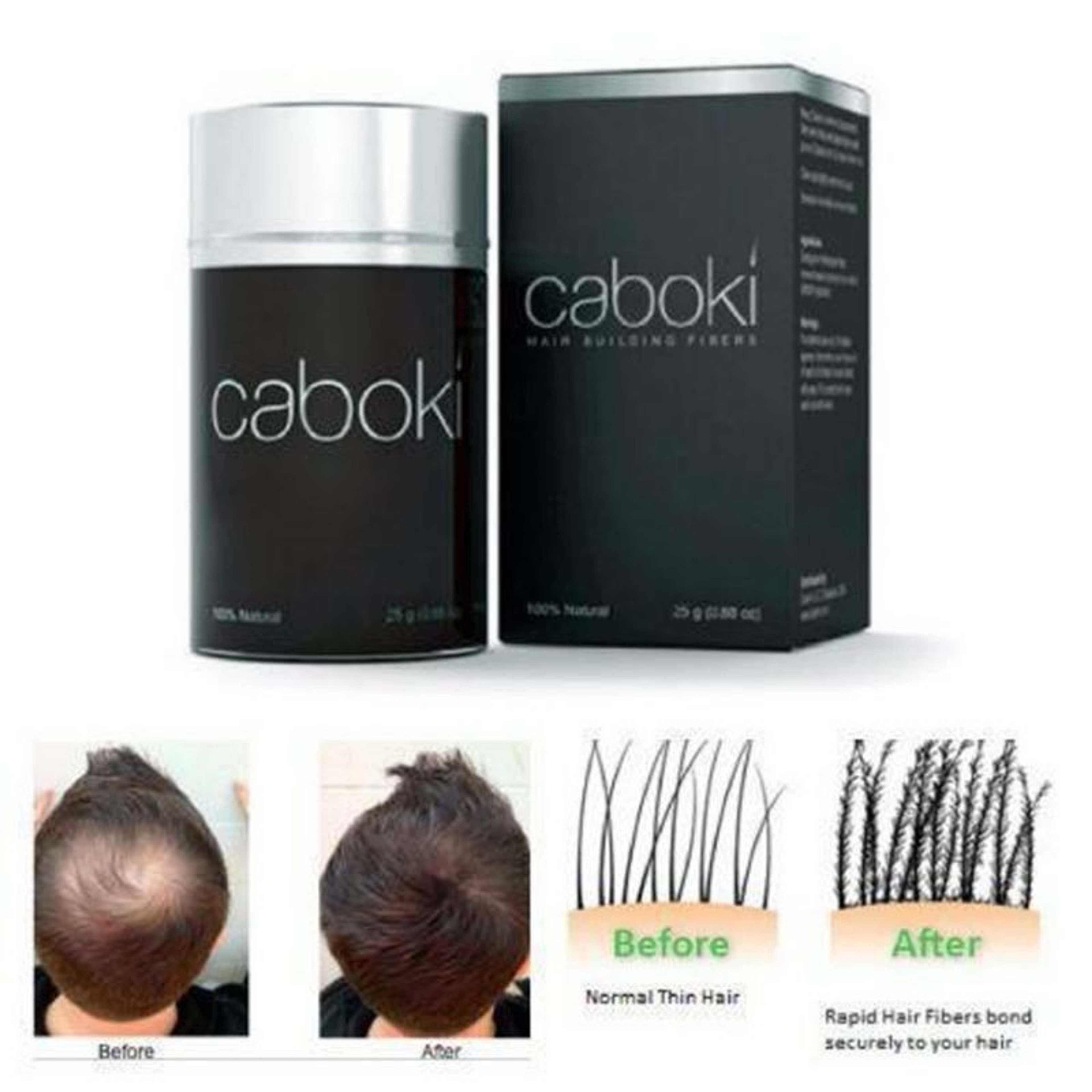 Caboki Hair Loss Concealer Building Fiber - 25g – Dark Brown