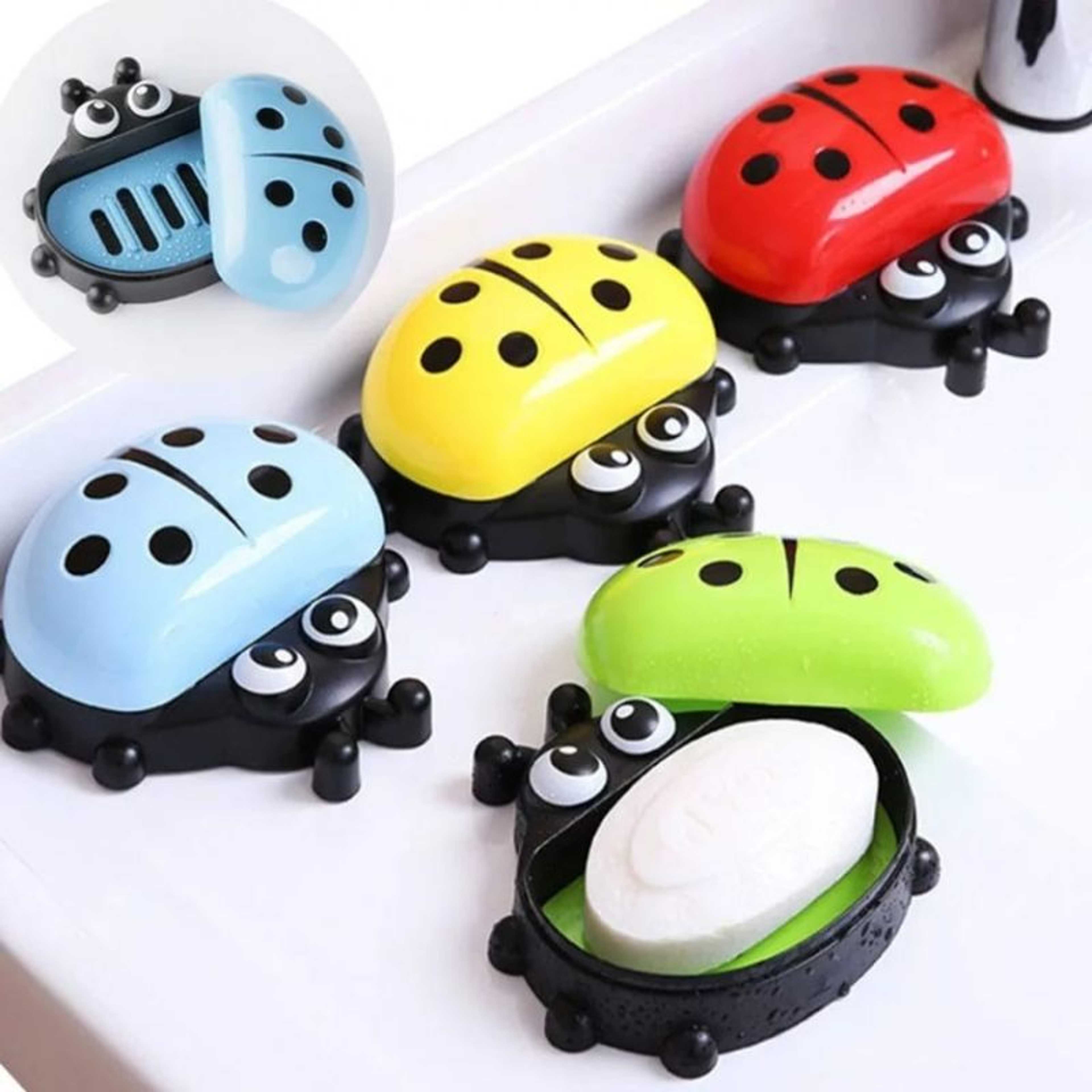 Lady Bug Soap Dish, Lady Bug Soap Case for Home and Kitchen Use, Soap Dispenser for Kids, Soap Dispenser for Kitchen Sink