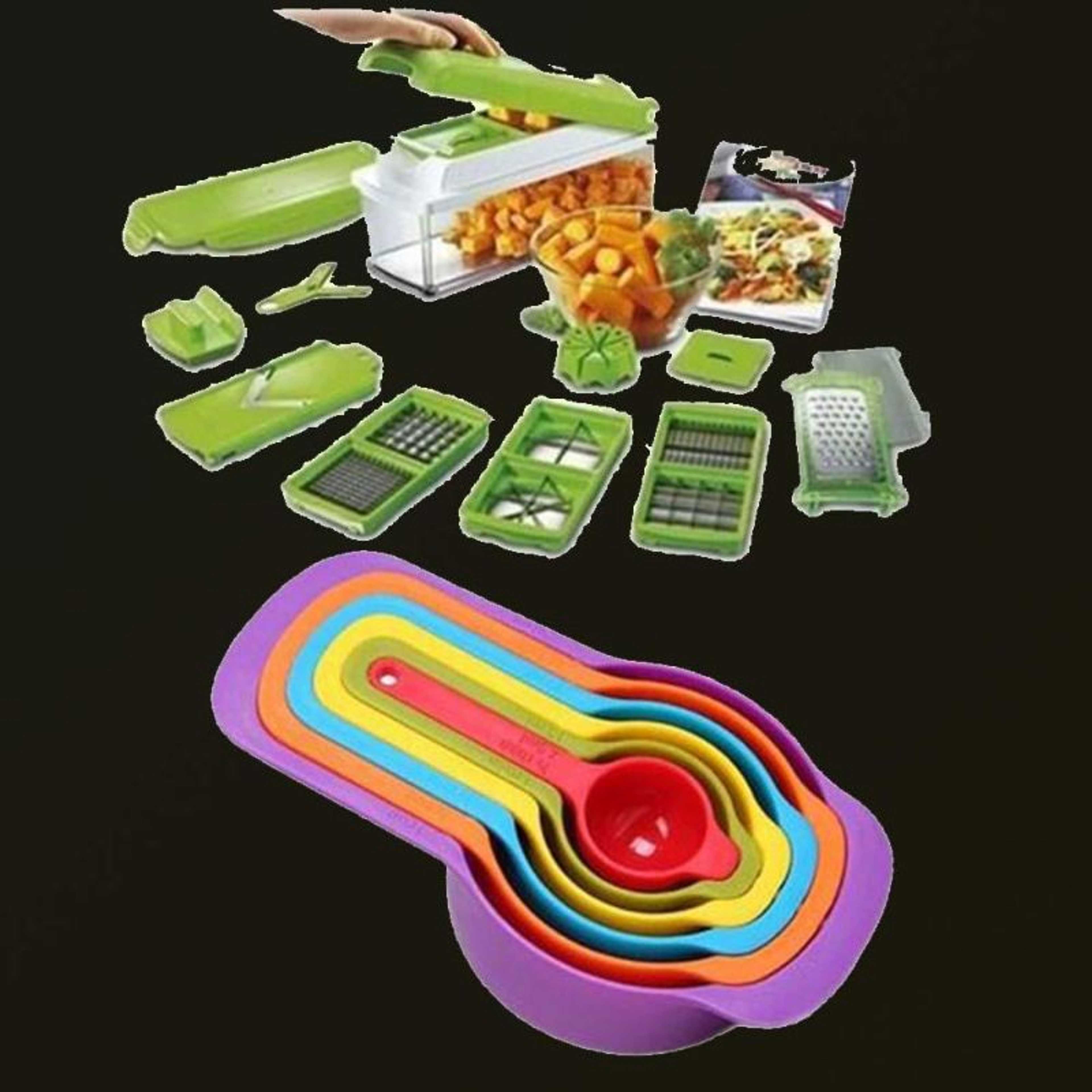 Pack Of 2 - Nicer Dicer And Measuring Cups 6Pcs
