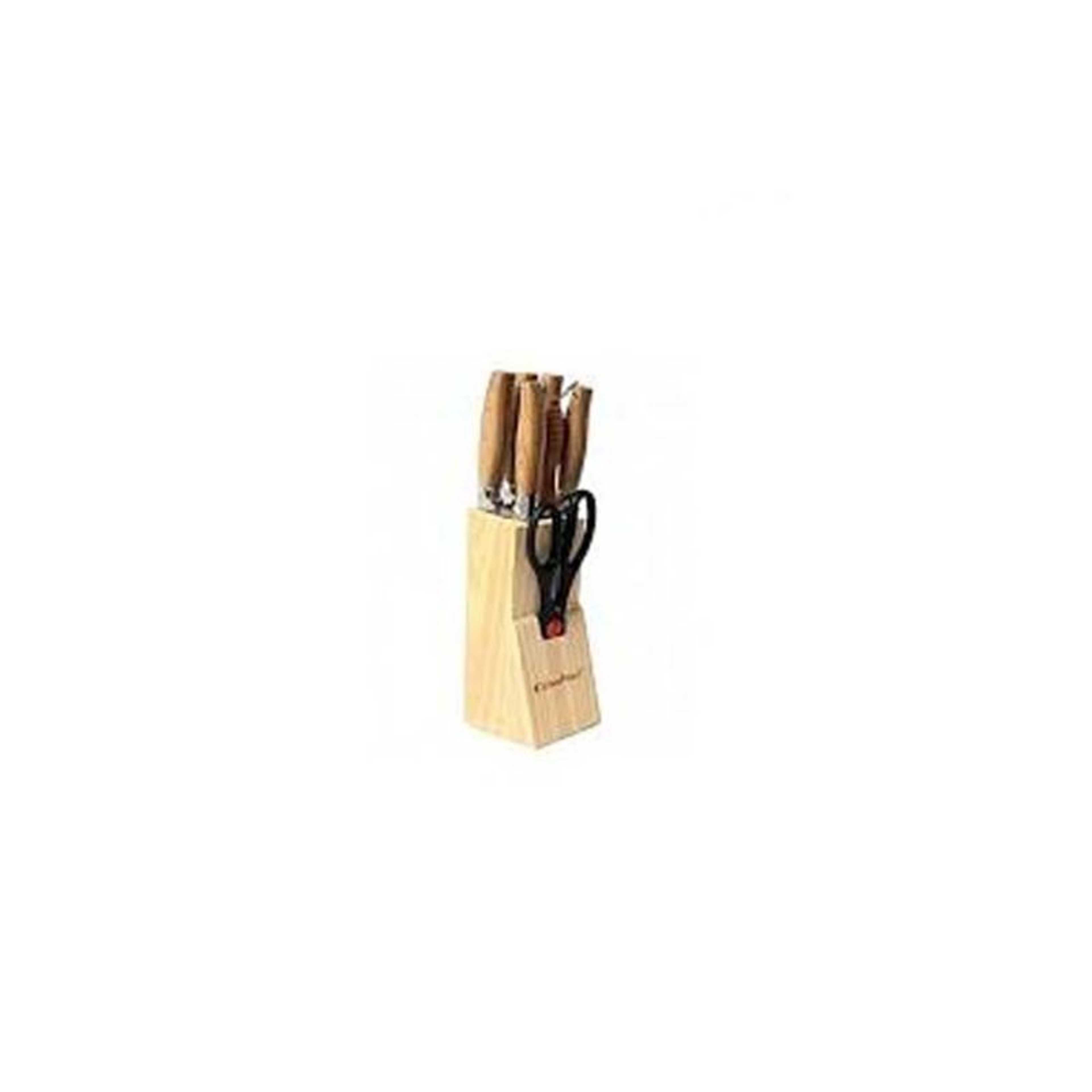 Knife Cutting Set - 8 Pcs - Brown