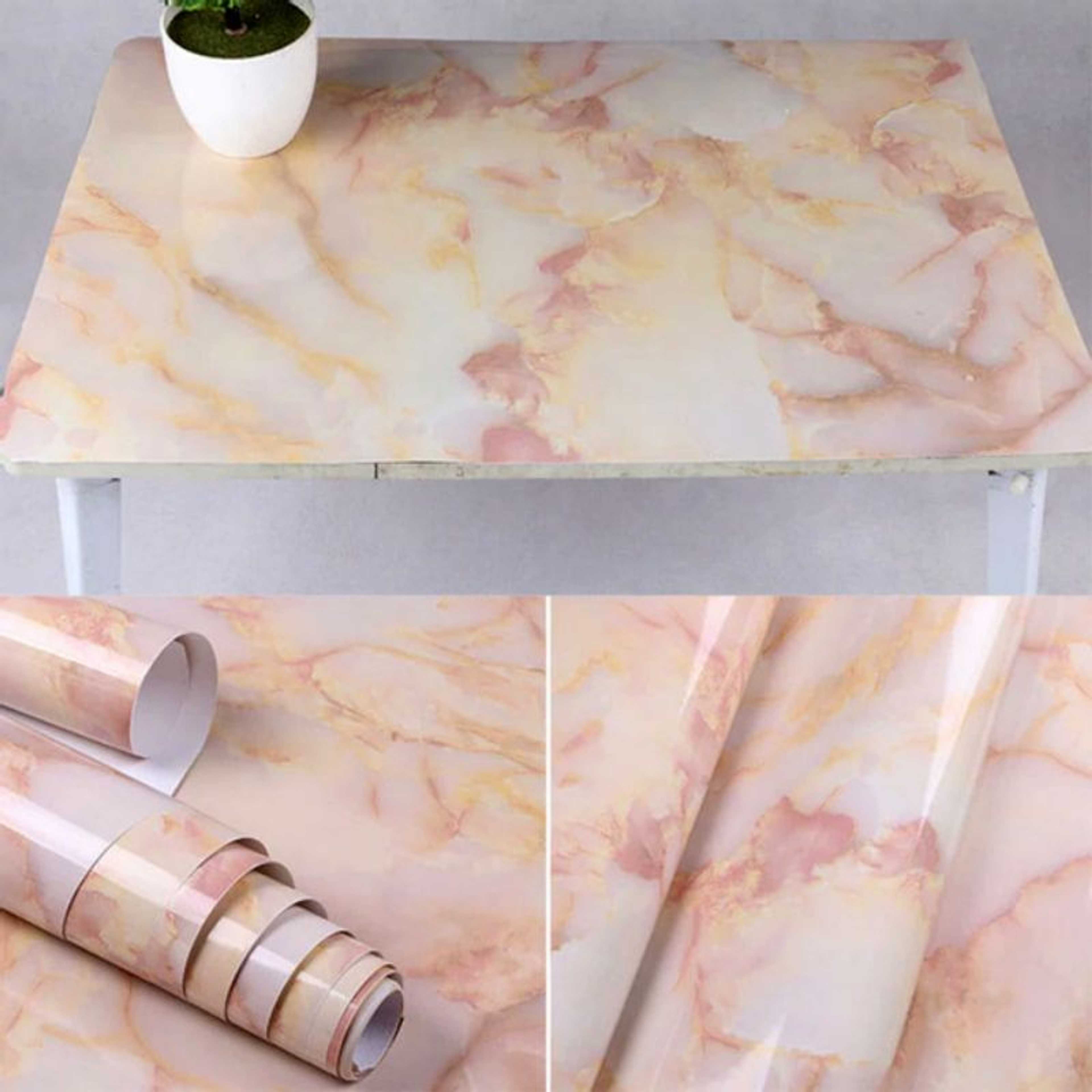 60x200cm Wall Paper Waterproof Heat Resistant Self Adhesive Anti Oil Kitchen Wallpaper Marble Sheet for Kitchen - Product Main Image