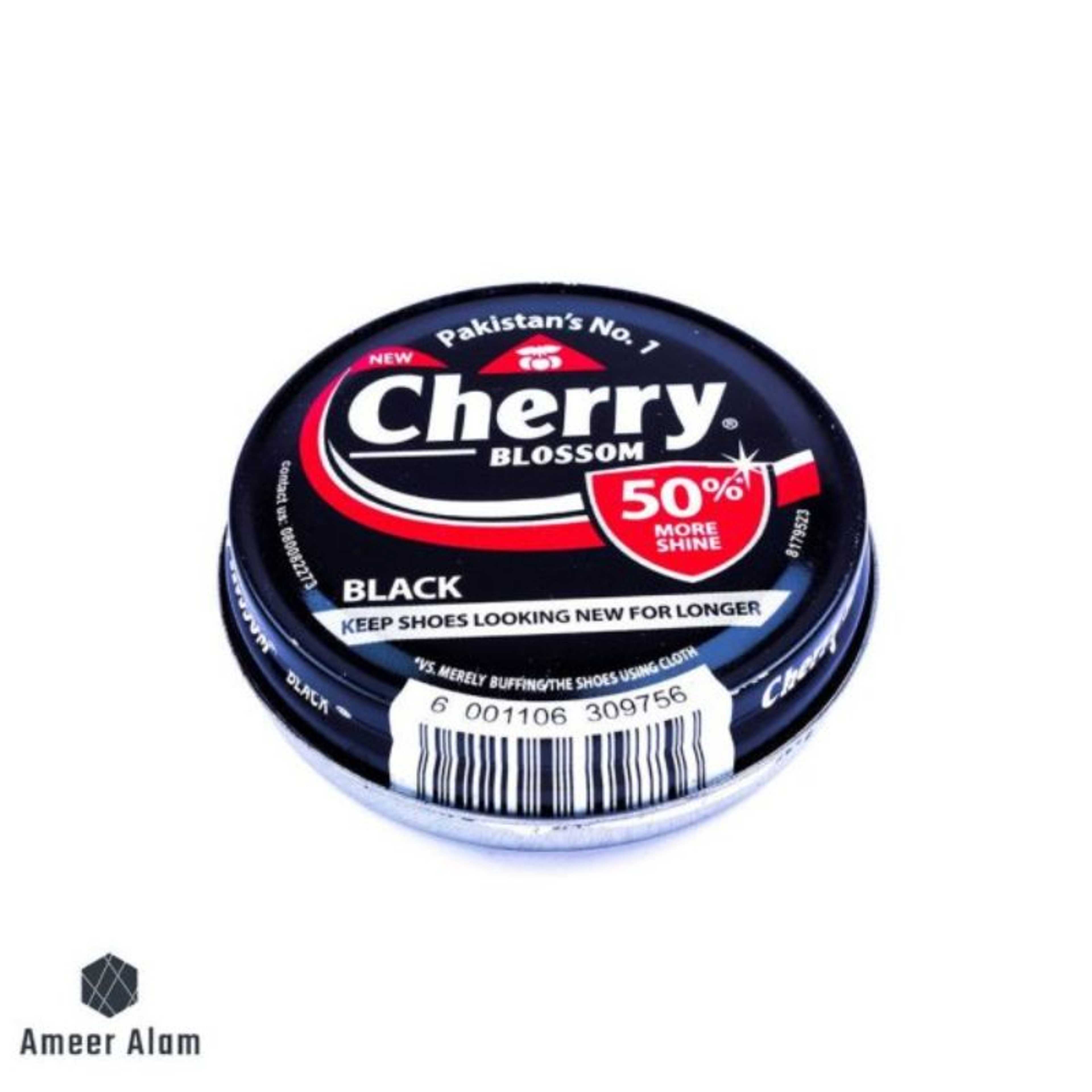 Cherry Blossom Black Shoe Polish 42ml